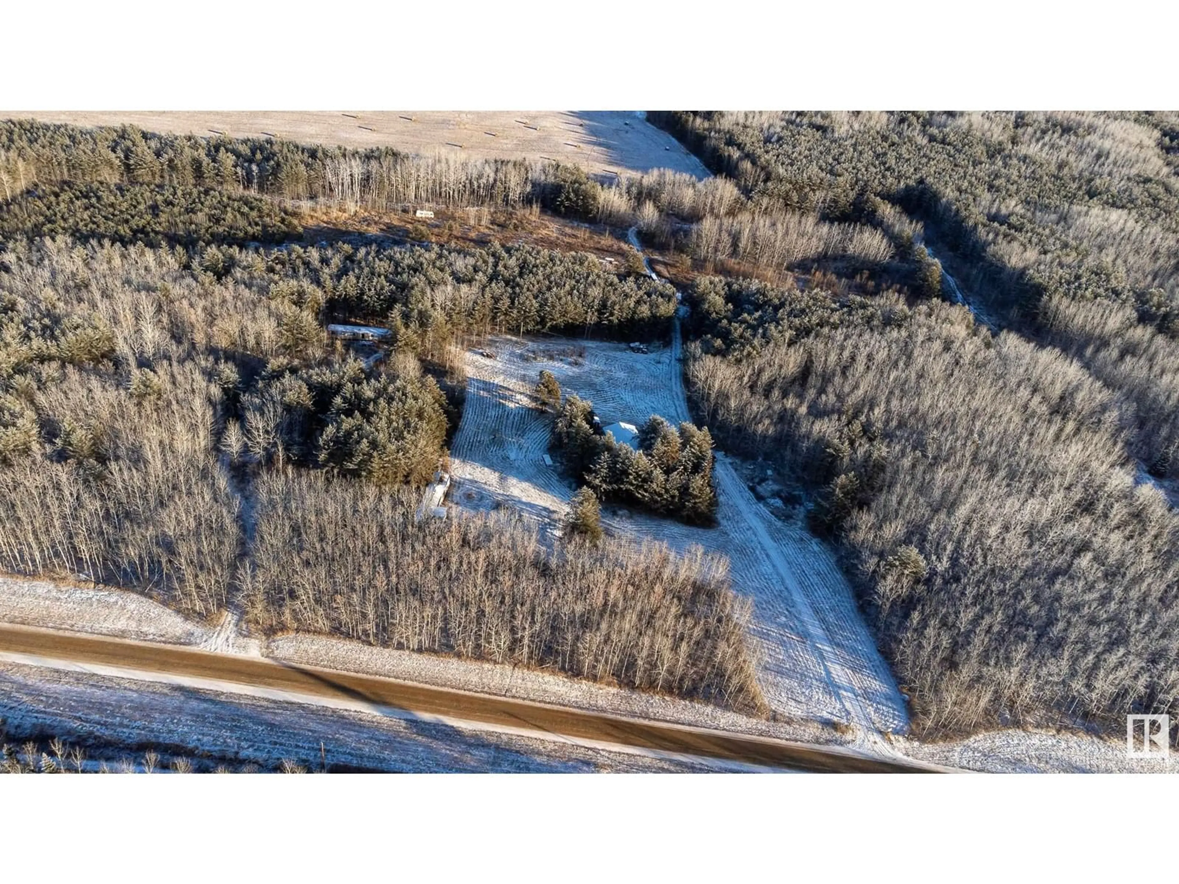 A pic from outside/outdoor area/front of a property/back of a property/a pic from drone, forest/trees view for 625001A RR 235.2, Rural Athabasca County Alberta T0G1Z0