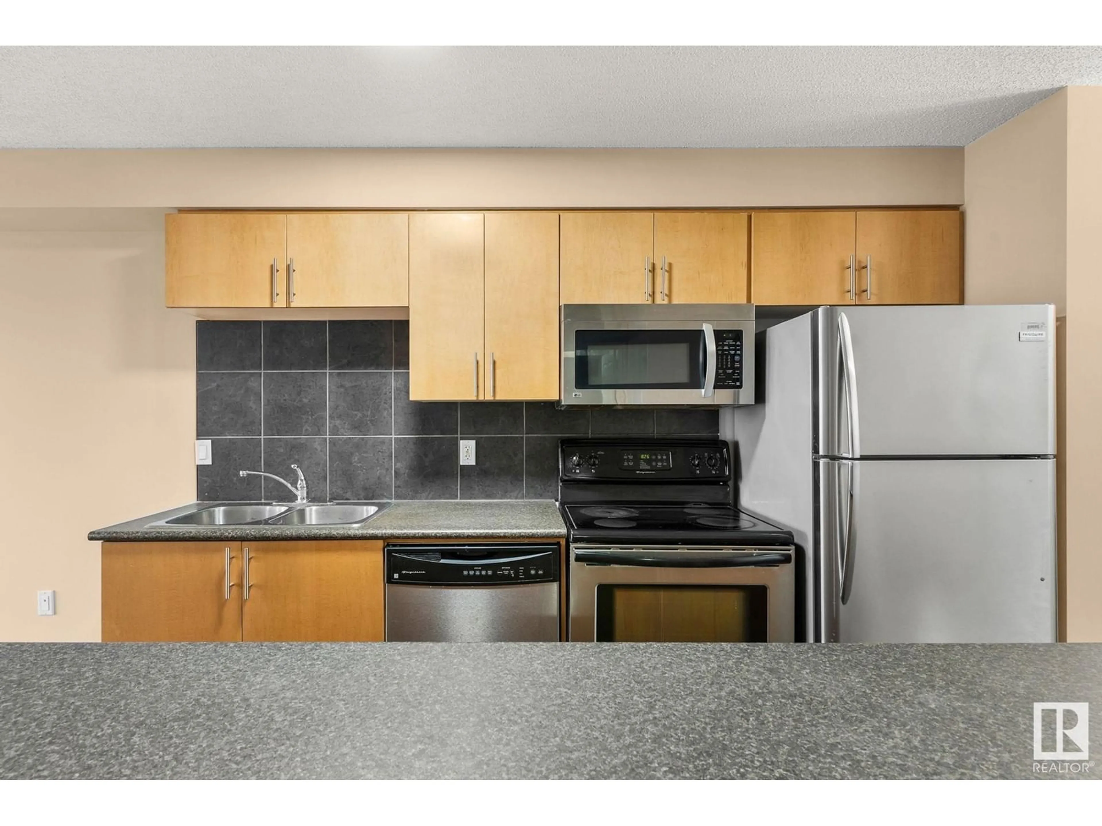 Standard kitchen for #210 10118 106 AV NW, Edmonton Alberta T5H0B8