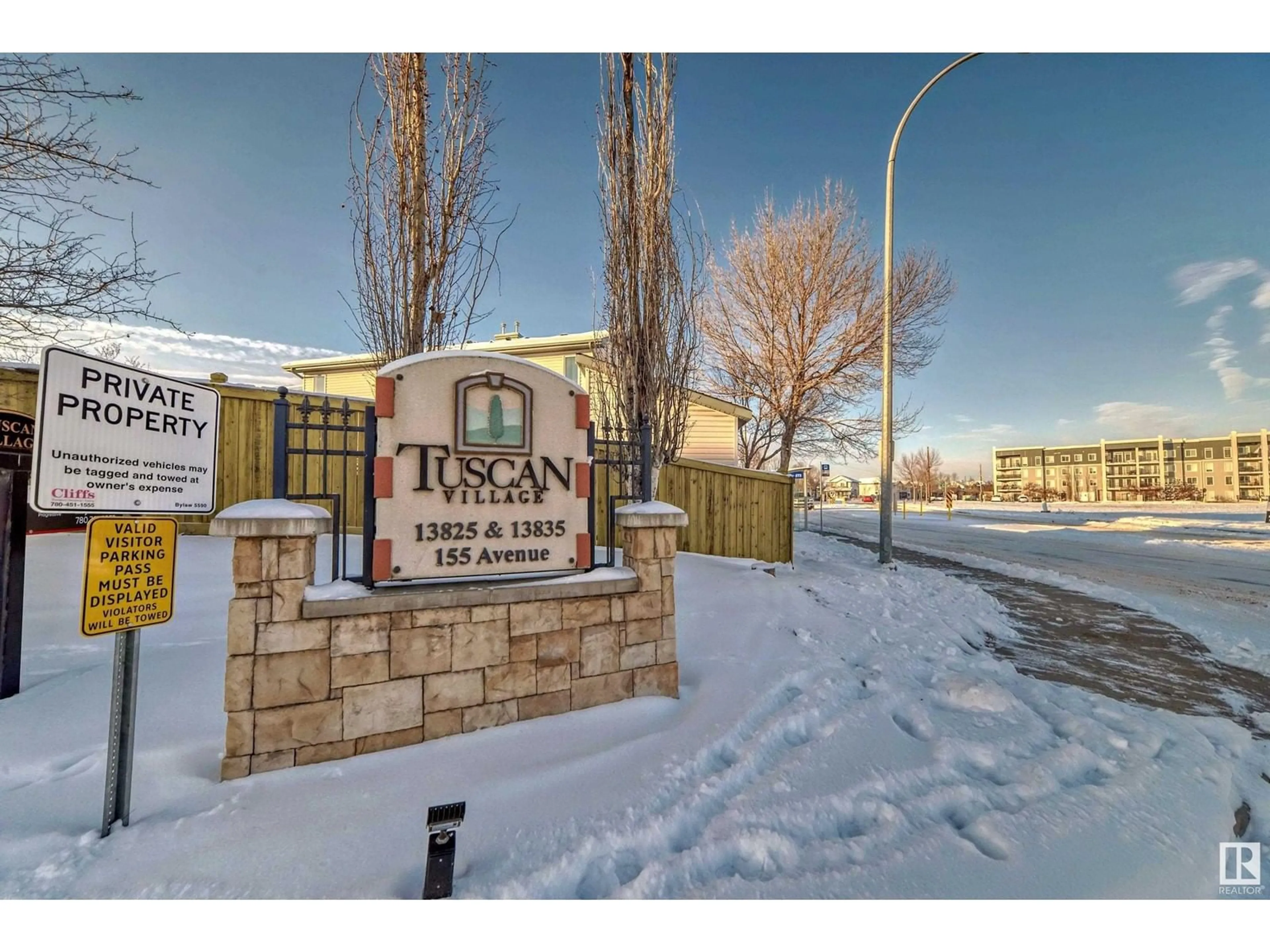 A pic from exterior of the house or condo, the street view for #56 13825 155 AV NW, Edmonton Alberta T6V0B8