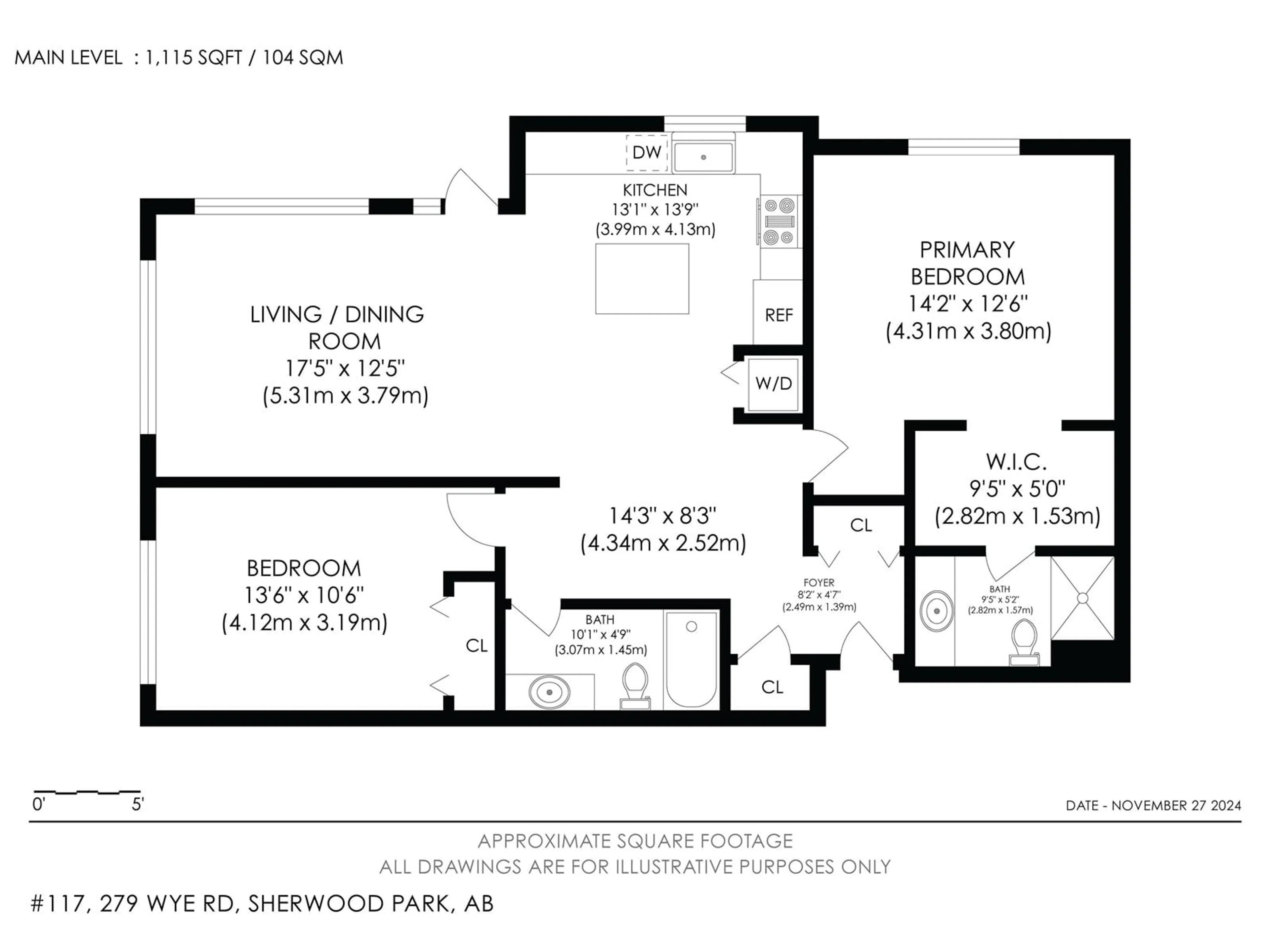 Floor plan for #117 279 WYE RD, Sherwood Park Alberta T8B0A7