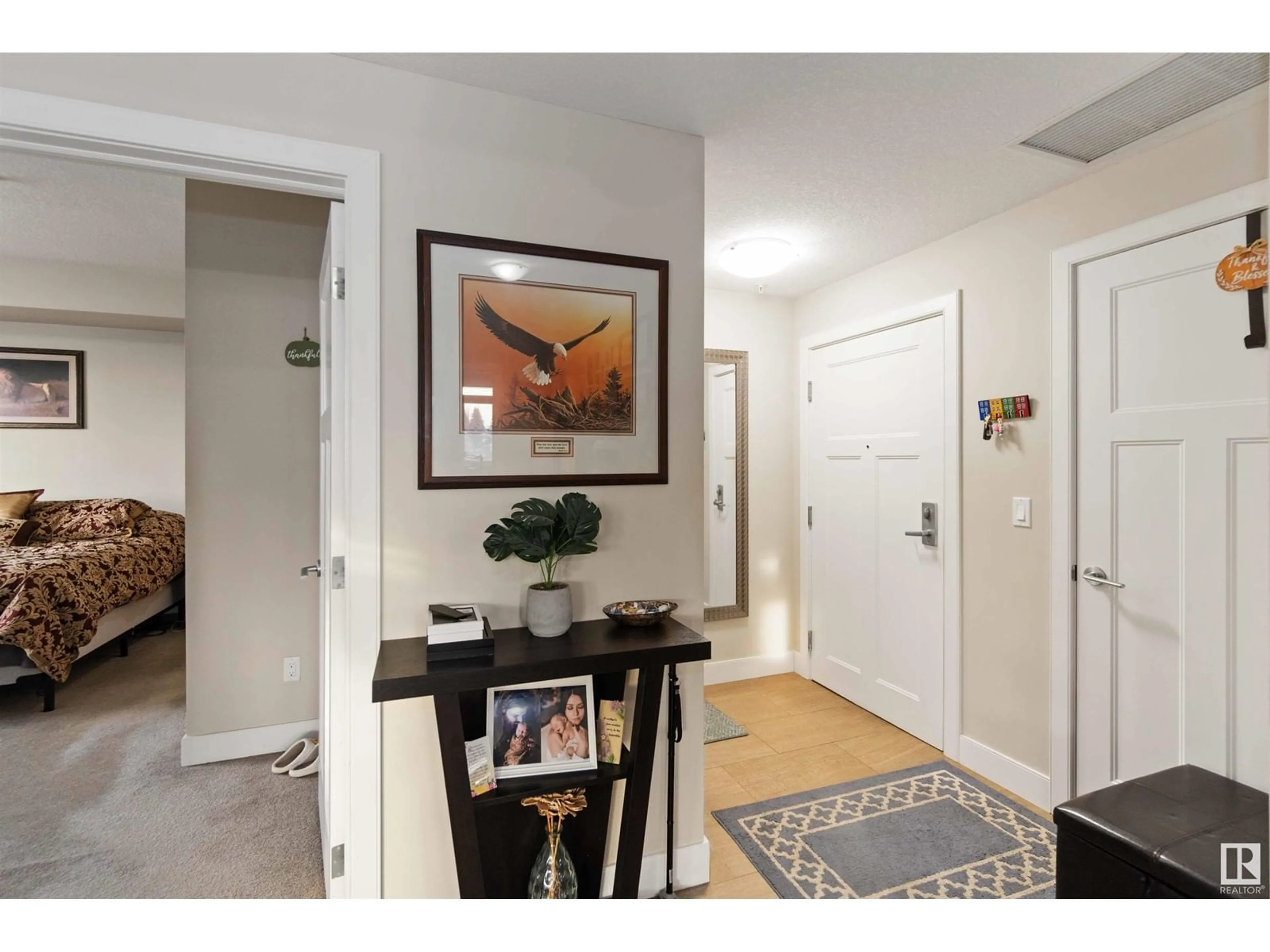 Indoor entryway, wood floors for #117 279 WYE RD, Sherwood Park Alberta T8B0A7