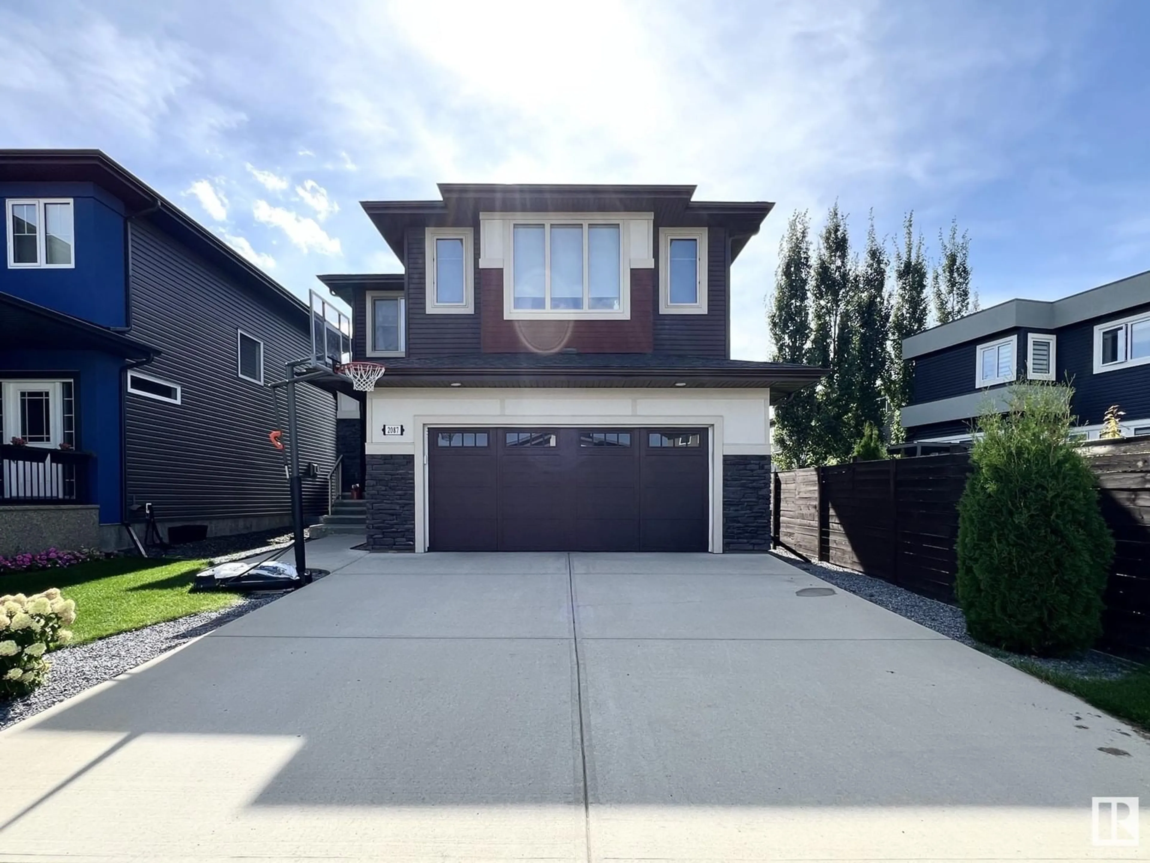 Frontside or backside of a home, the street view for 2087 Ware RD NW, Edmonton Alberta T6W2W3