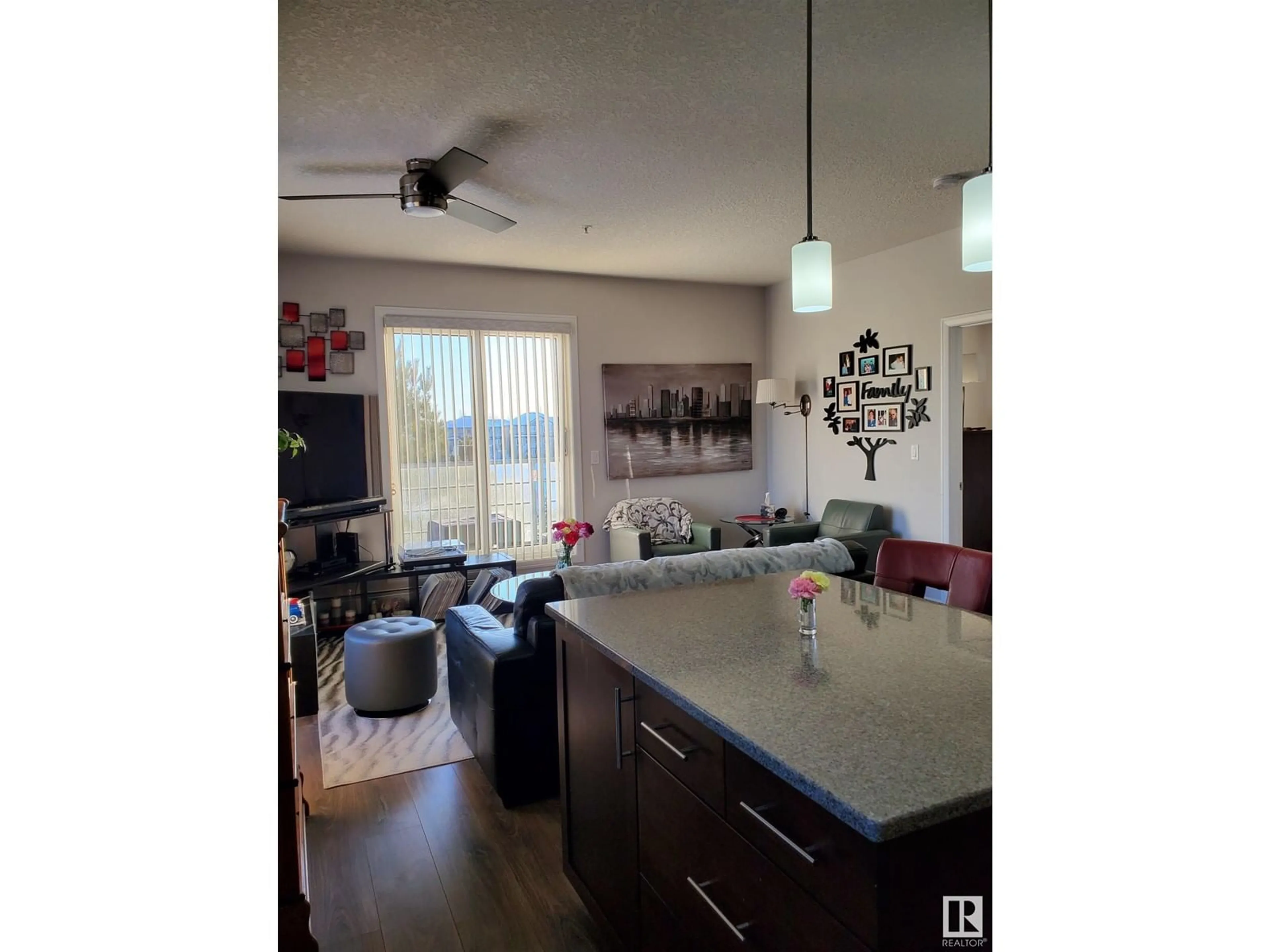 Open concept kitchen for #213 2588 ANDERSON WY SW, Edmonton Alberta T6W0R2