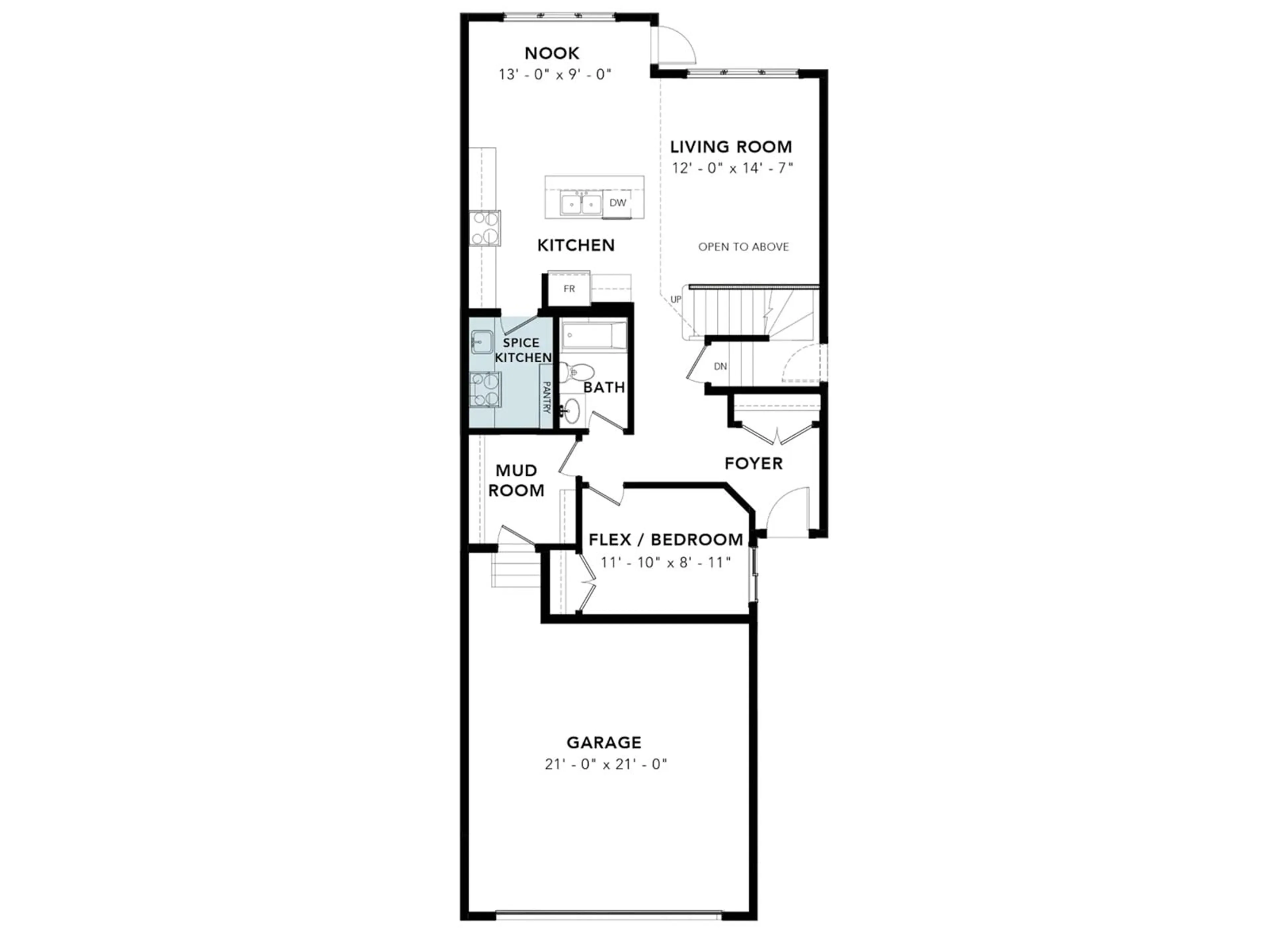 Floor plan for 2030 13A AV NW, Edmonton Alberta T6T2R8