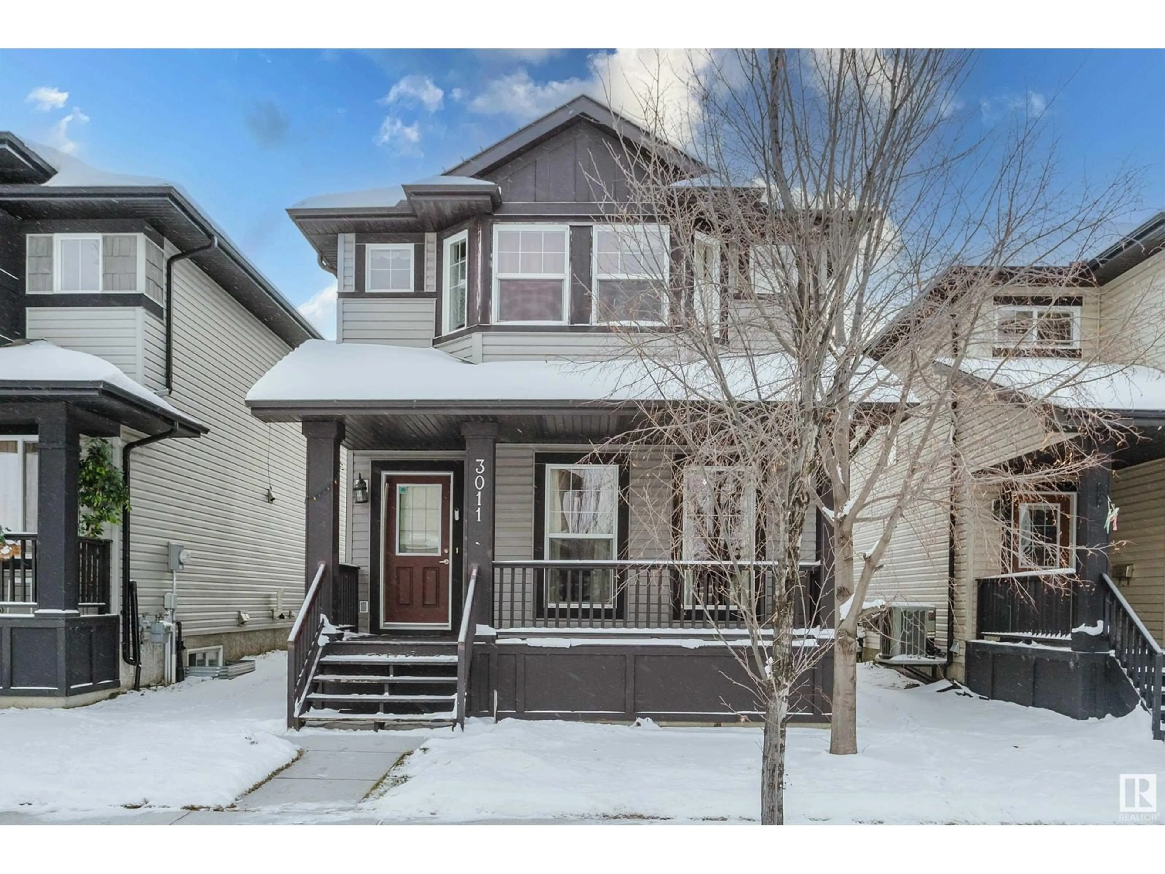 Frontside or backside of a home, the street view for 3011 21 AV NW, Edmonton Alberta T6T0K3