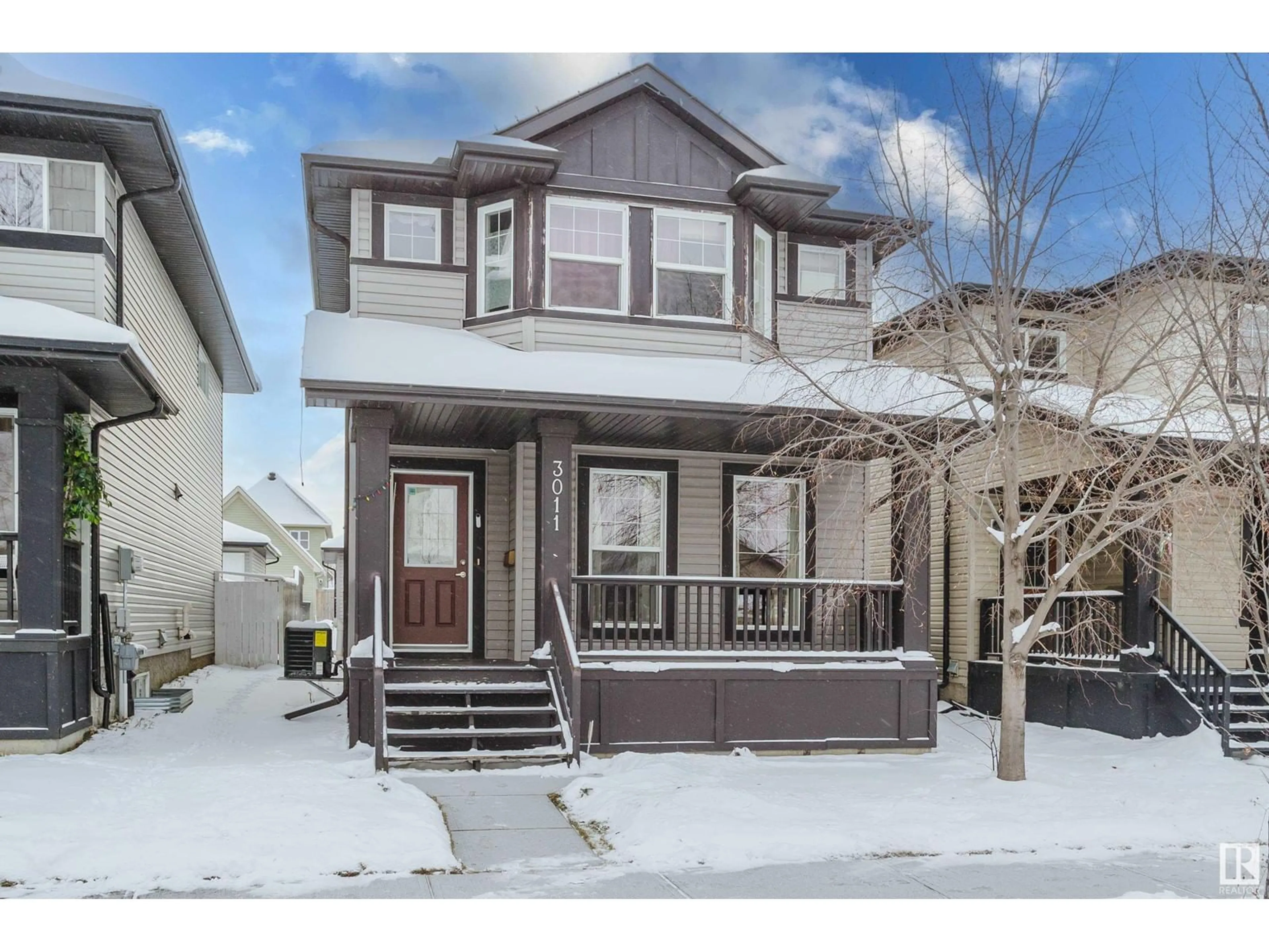 Frontside or backside of a home, the street view for 3011 21 AV NW, Edmonton Alberta T6T0K3