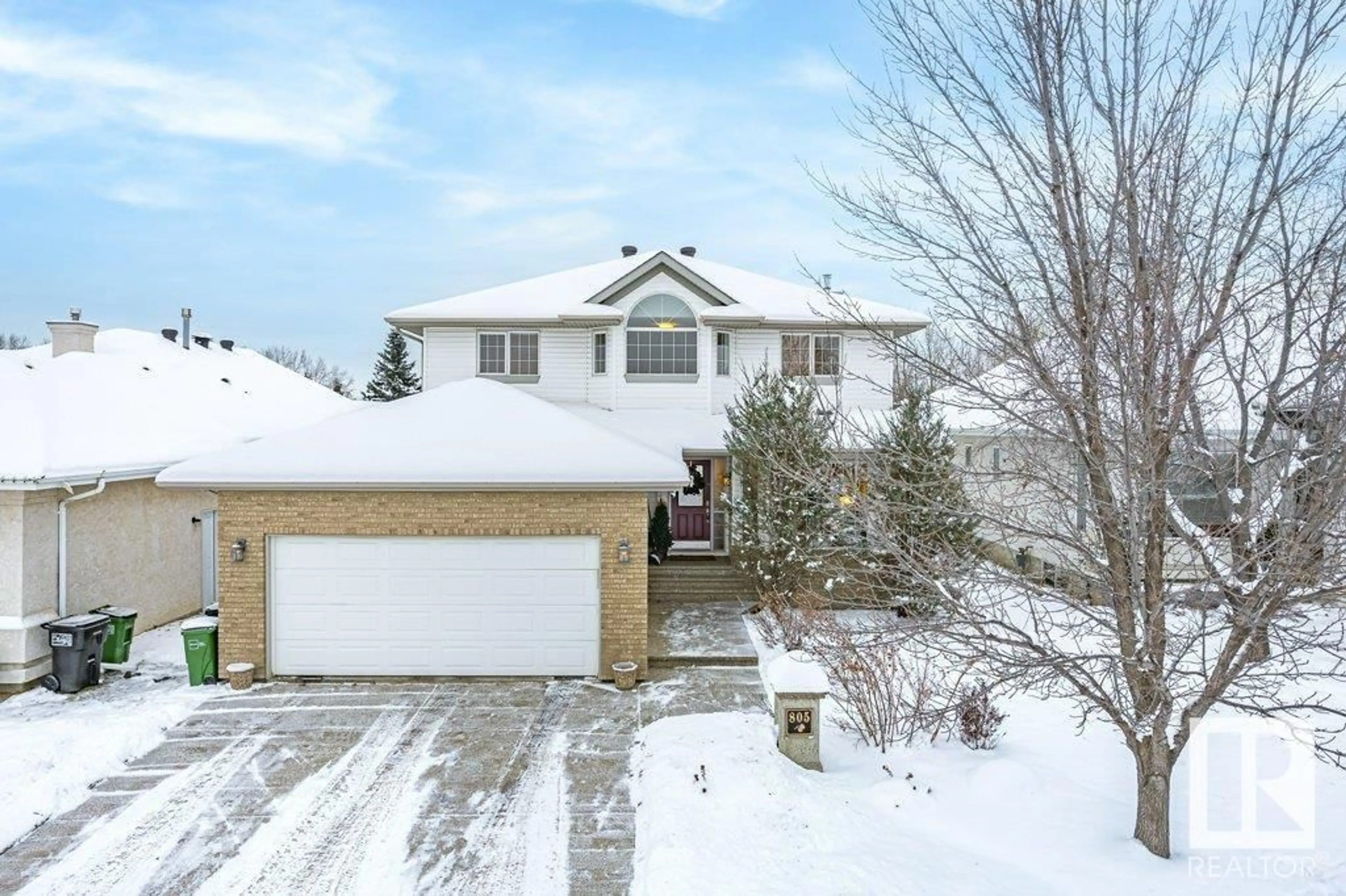 Frontside or backside of a home, the street view for 805 PROCTOR WD NW, Edmonton Alberta T5T6H2