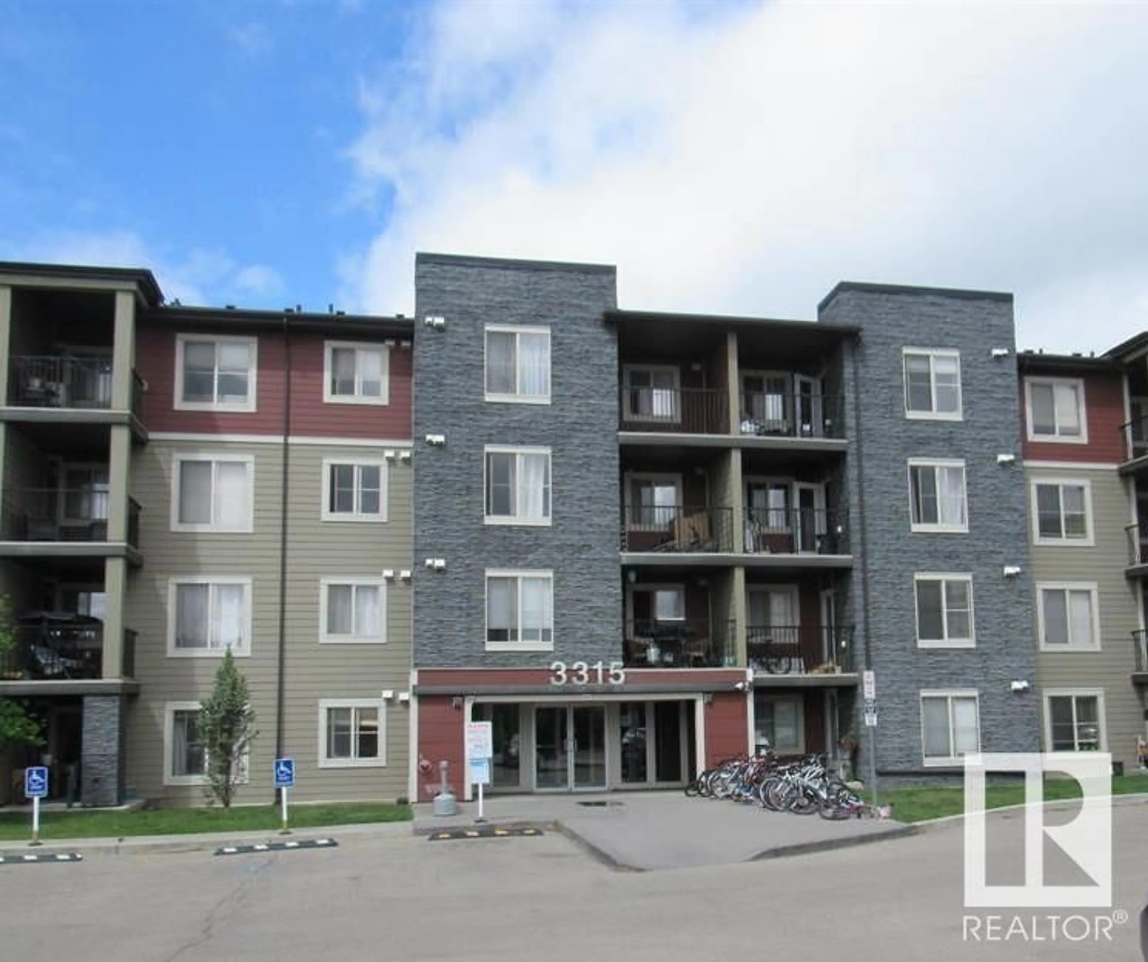 A pic from exterior of the house or condo, the front or back of building for #337 3315 JAMES MOWATT TR SW, Edmonton Alberta T6W3L9