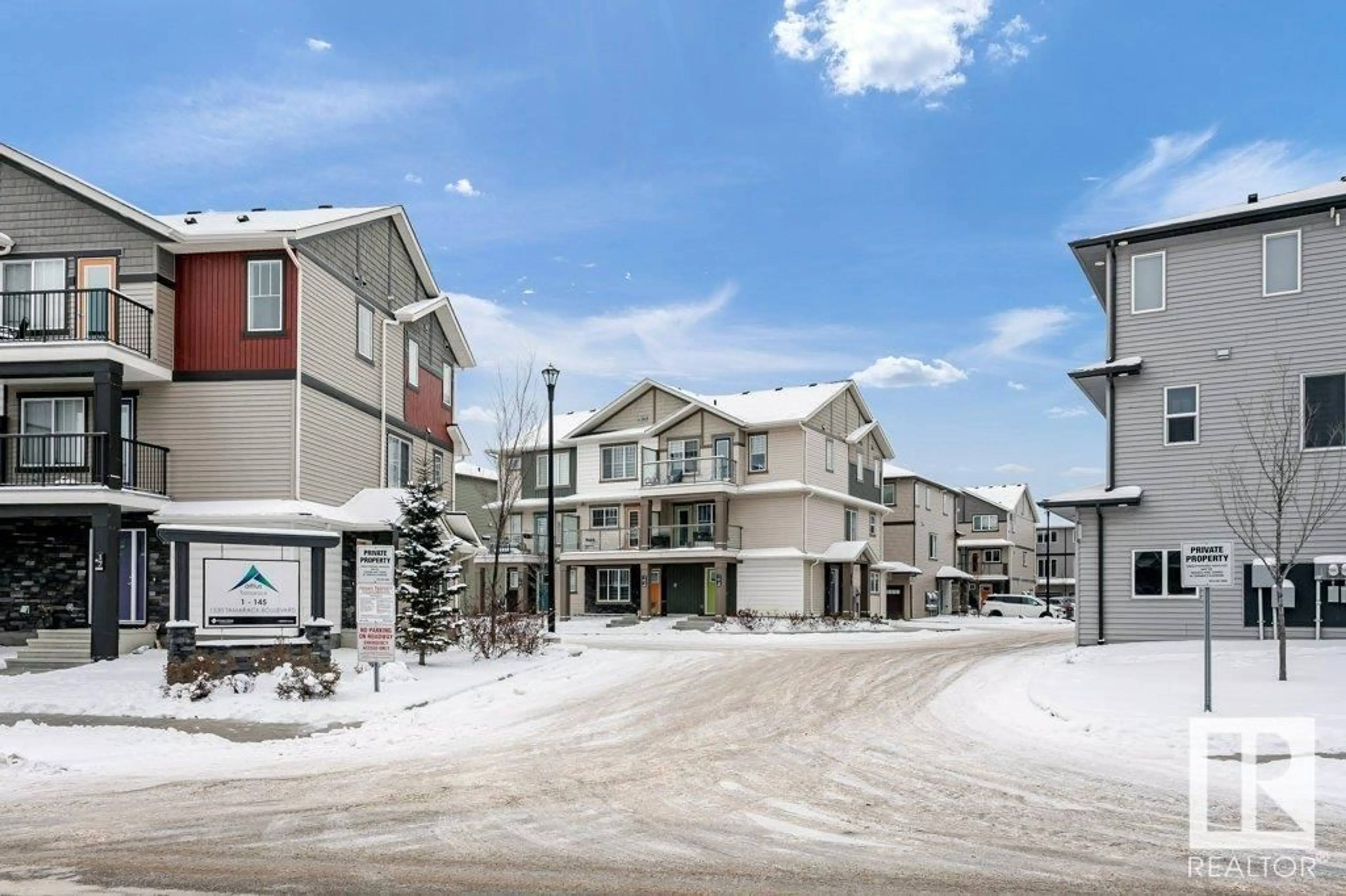 A pic from exterior of the house or condo, the street view for #41 1530 TAMARACK BV NW NW, Edmonton Alberta T6T2E6