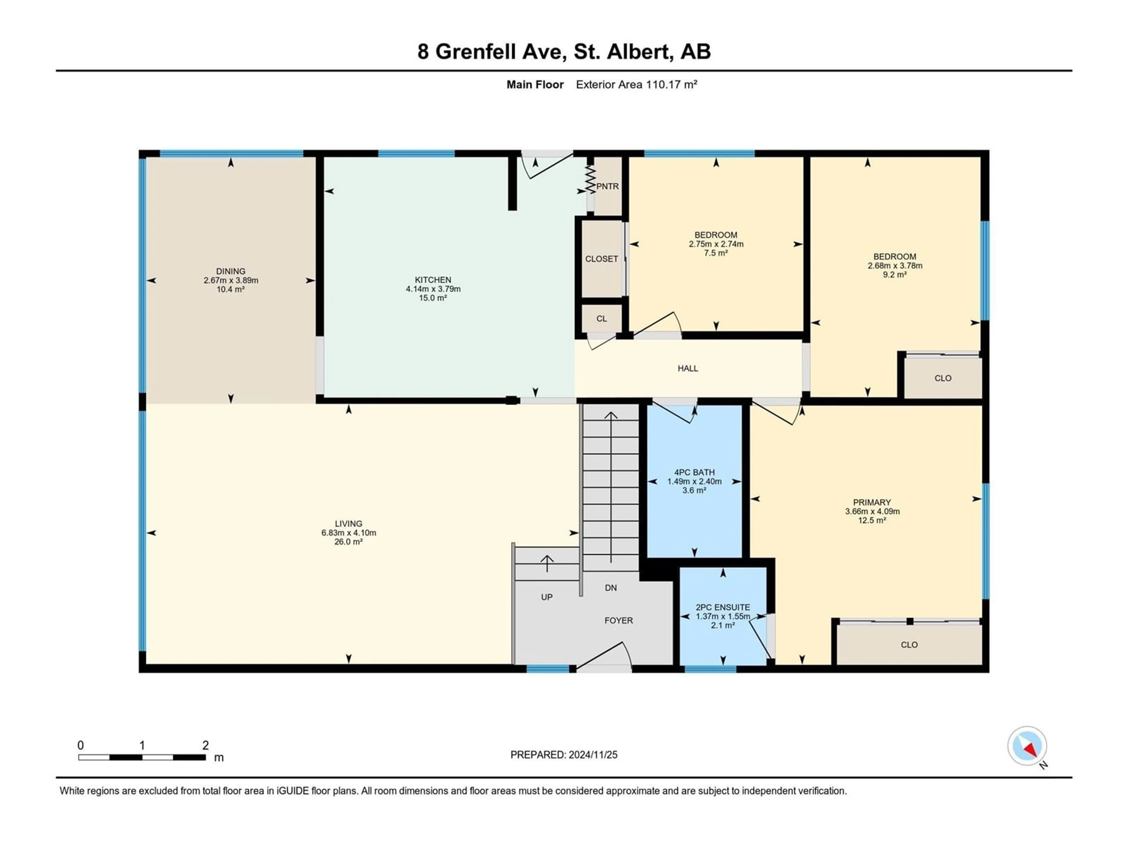 Floor plan for 8 Grenfell AV, St. Albert Alberta T8N0Y7