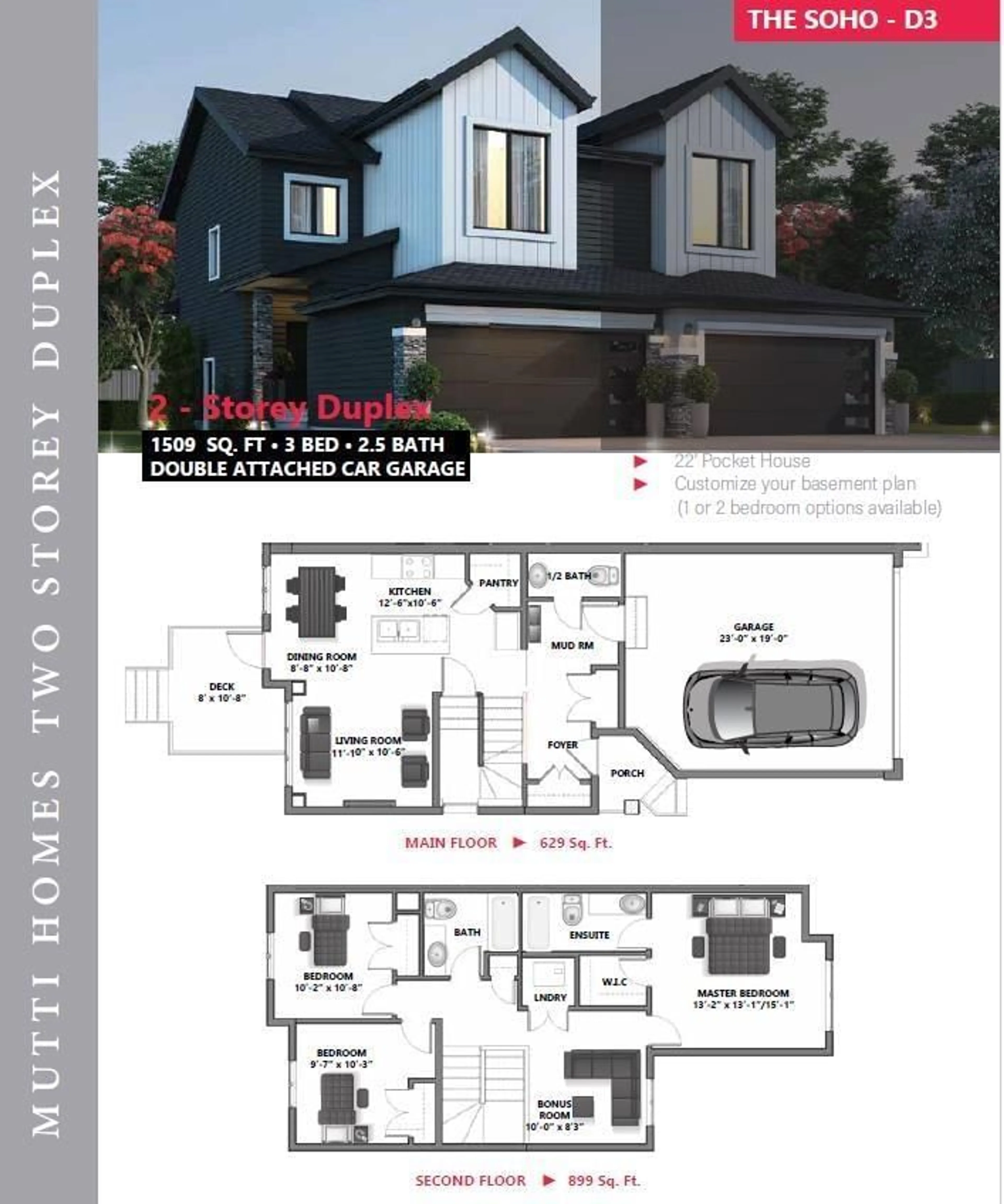 Floor plan for 173 STARLING, Fort Saskatchewan Alberta T8L1X5