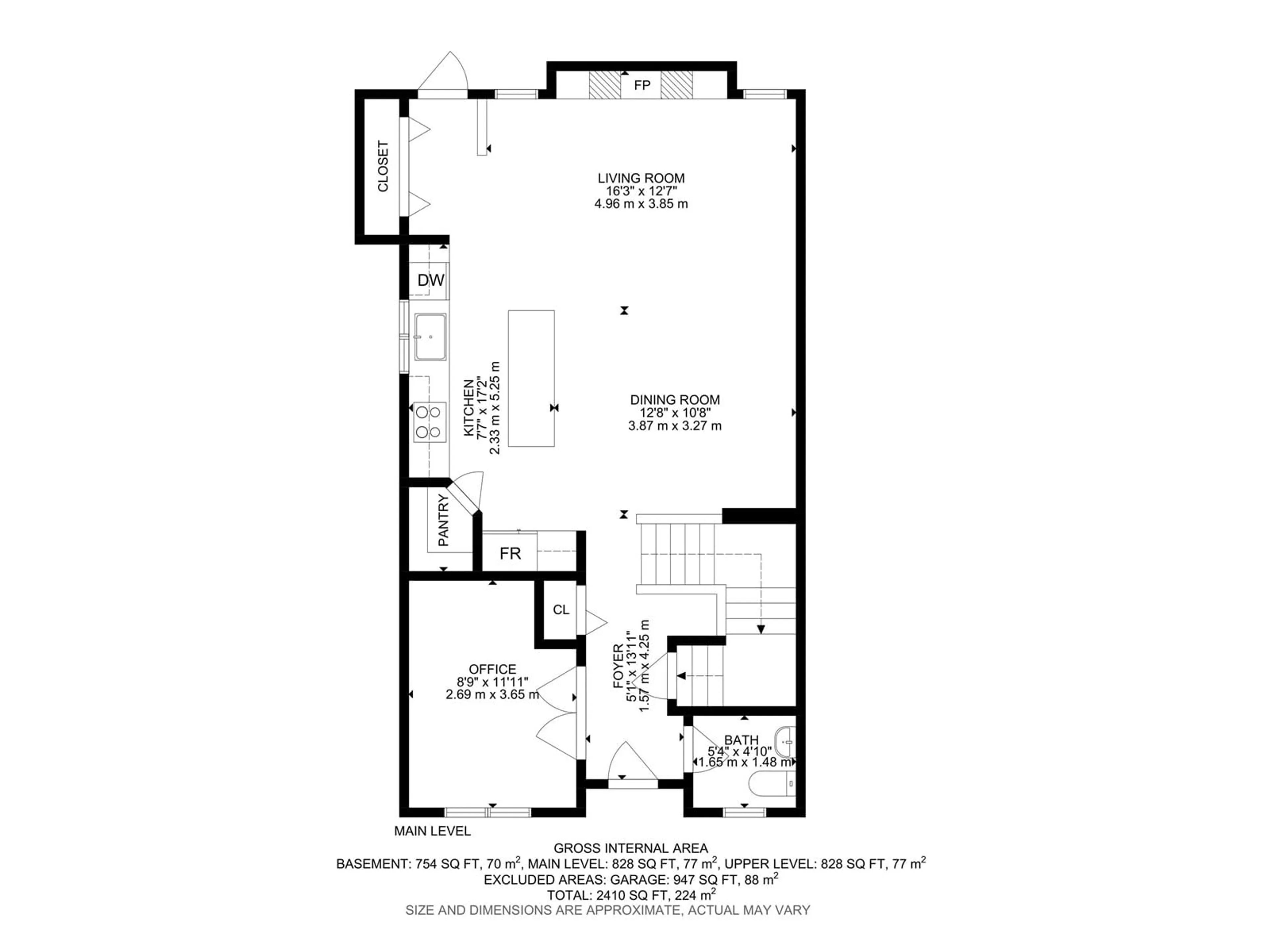 Floor plan for 28 52414 RGE ROAD 30, Rural Parkland County Alberta T7Y2M5