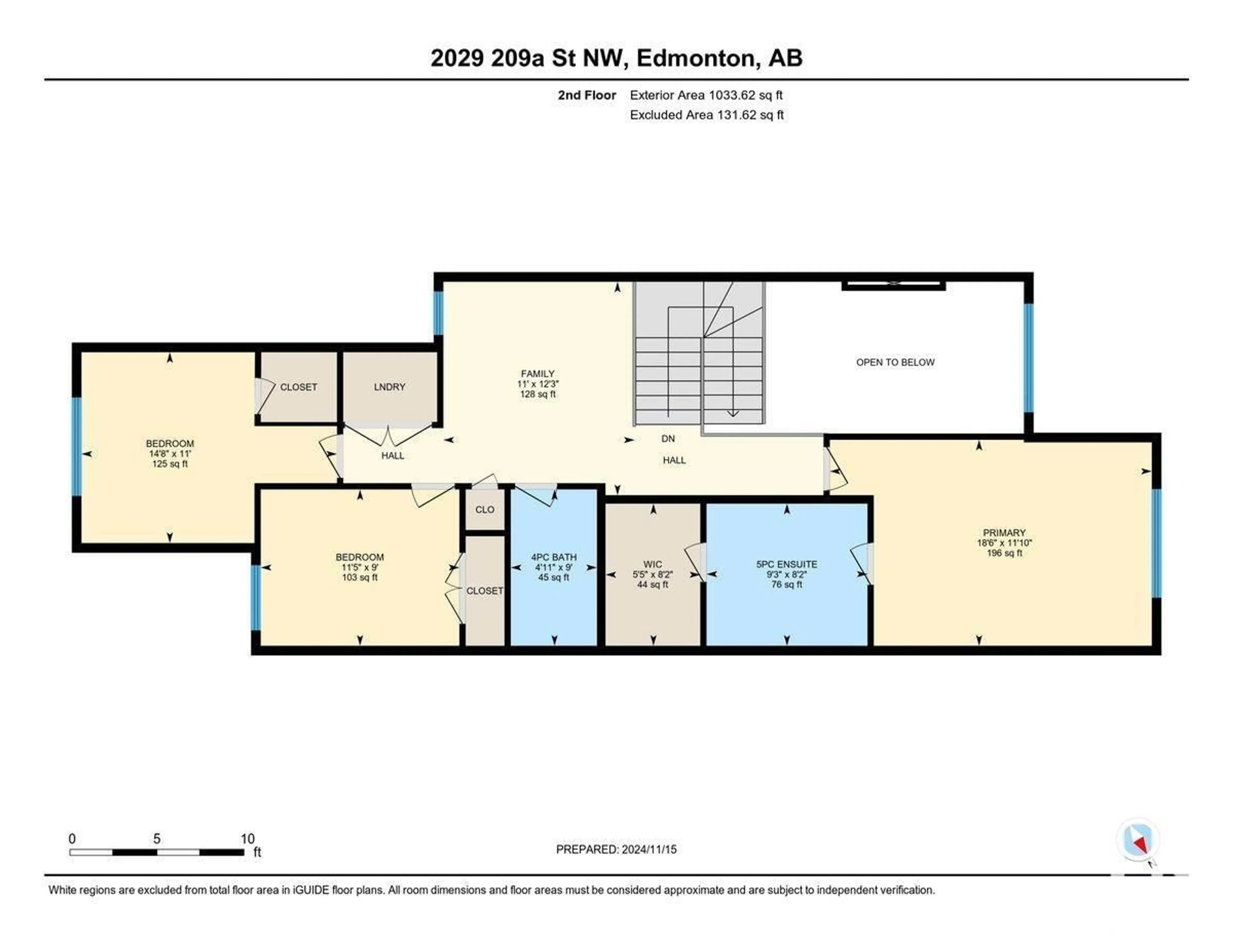 Floor plan for 2029 209A ST NW, Edmonton Alberta T6M3C8