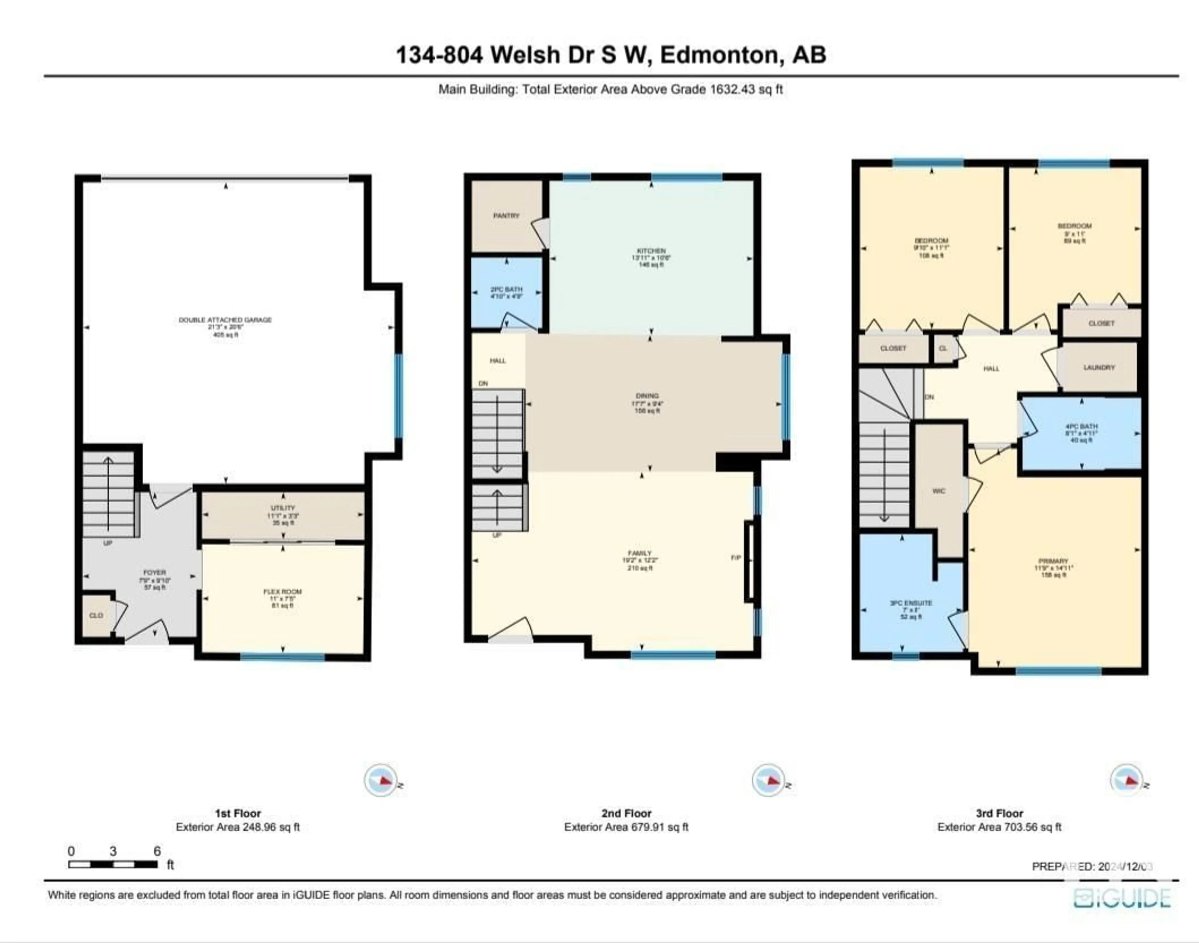 Floor plan for #134 804 WELSH DR SW, Edmonton Alberta T6X1Y8