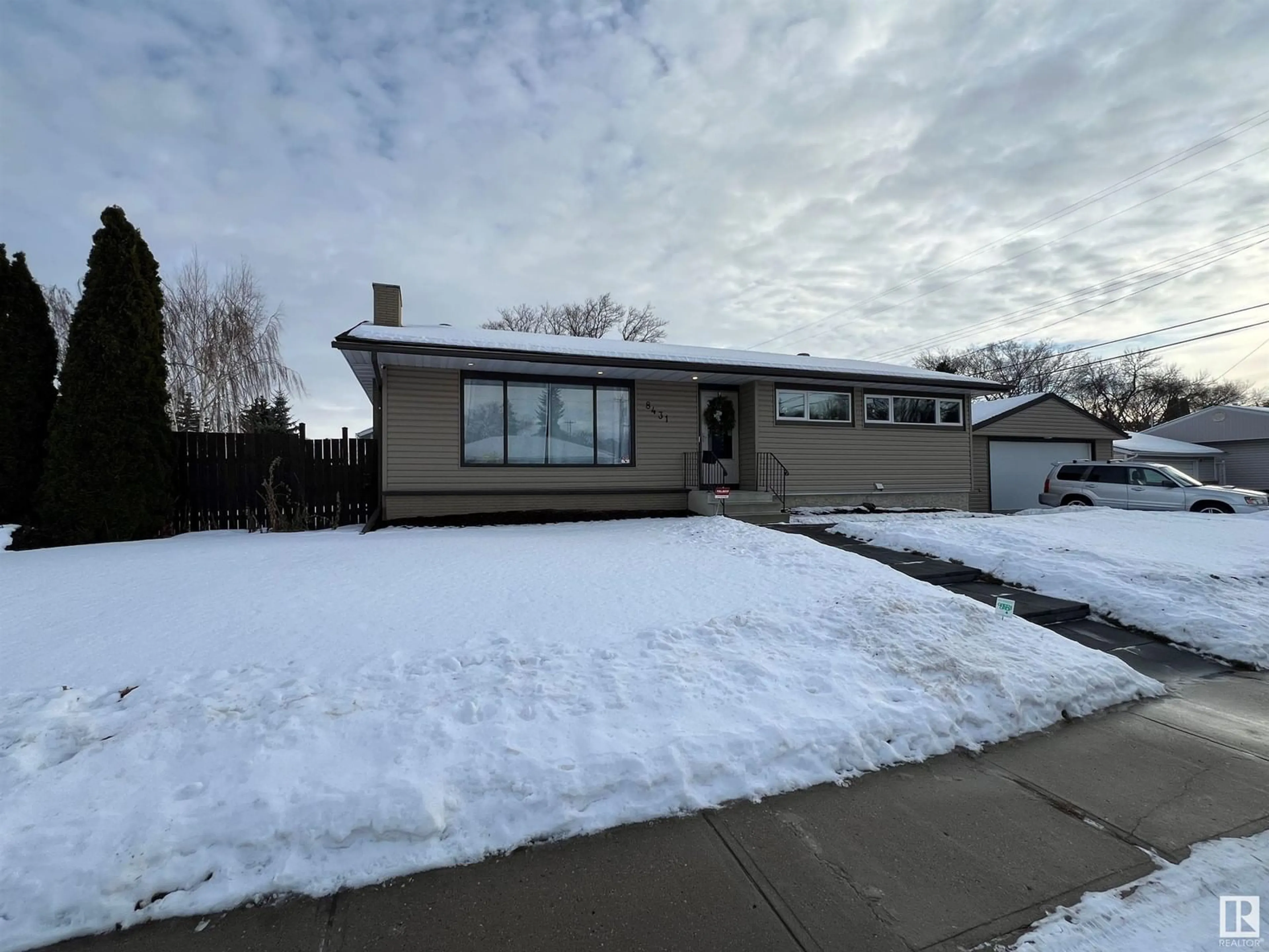 Frontside or backside of a home, the street view for 8431 152 ST NW, Edmonton Alberta T5R1L4