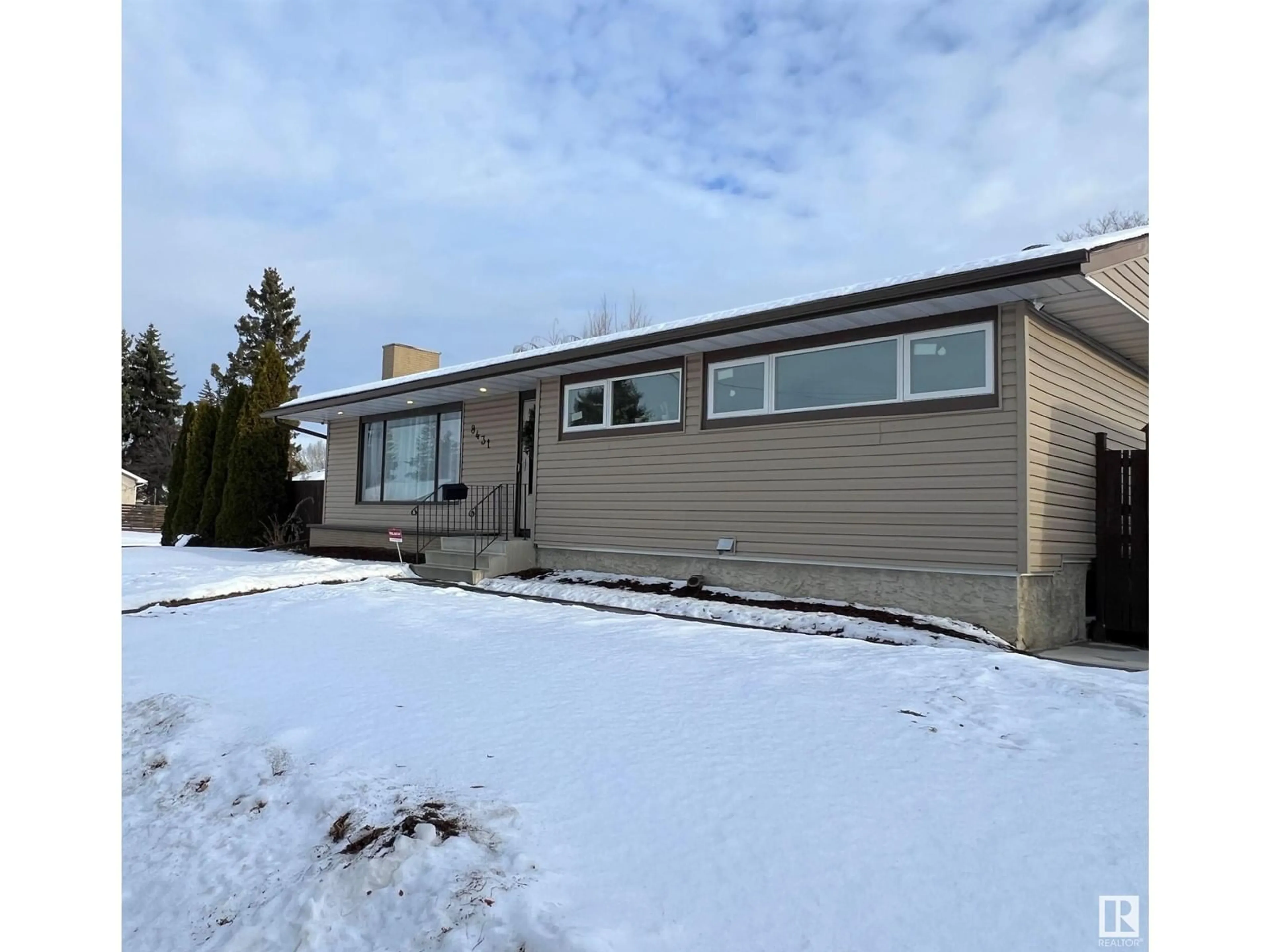 Frontside or backside of a home, the street view for 8431 152 ST NW, Edmonton Alberta T5R1L4