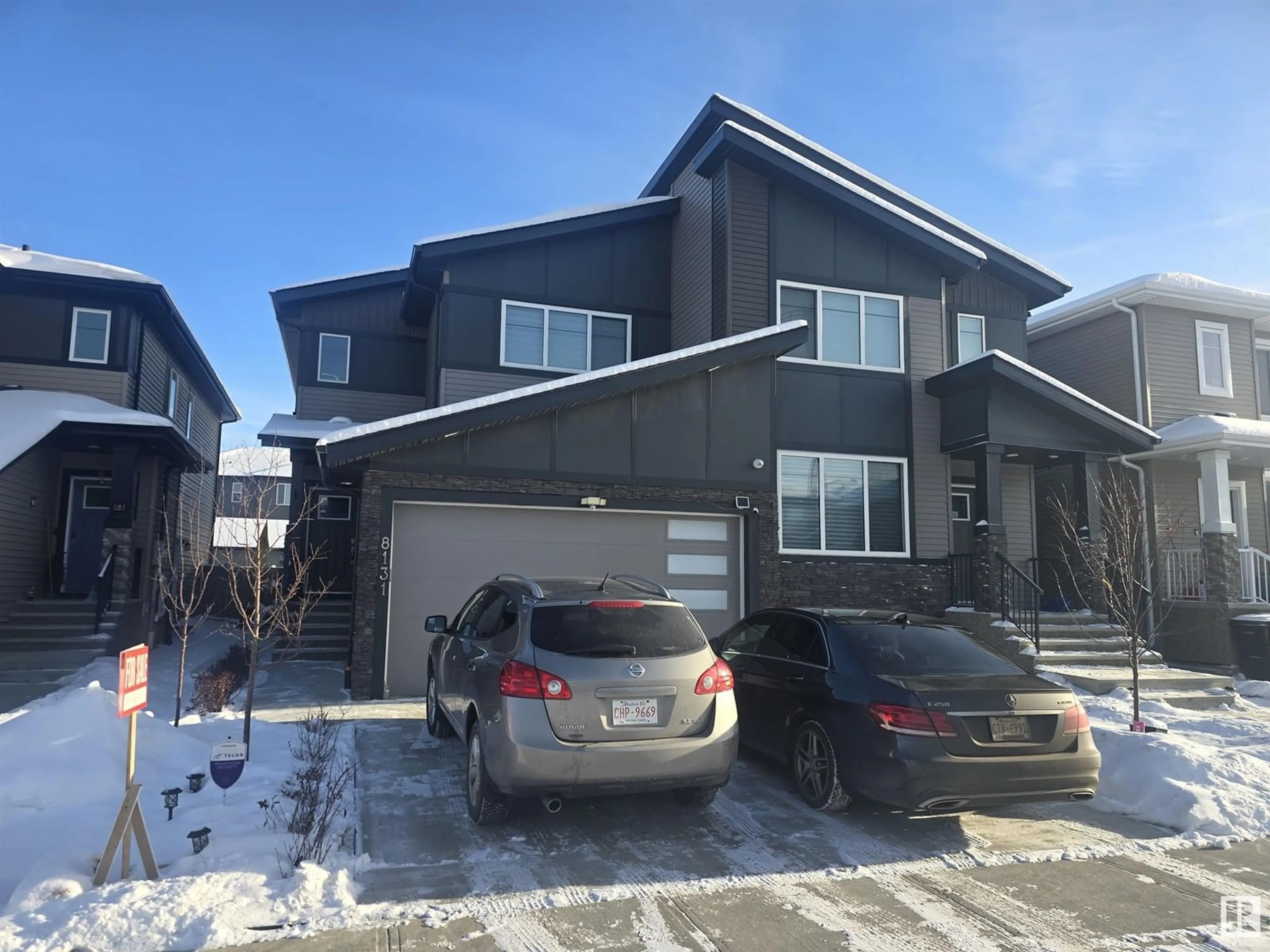 Frontside or backside of a home, the street view for 8131 ORCHARDS GR SW, Edmonton Alberta T6X2N5