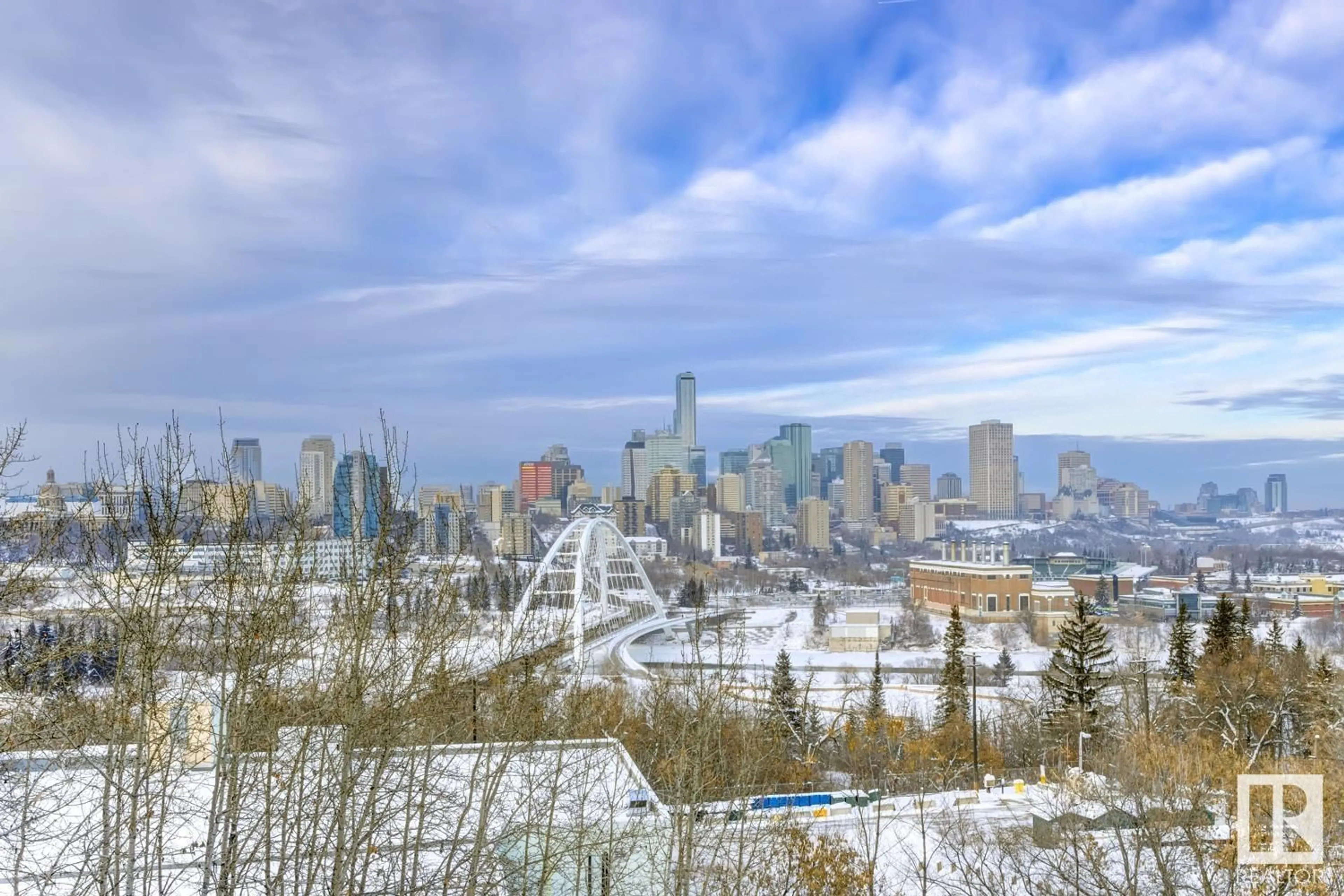 A pic from exterior of the house or condo, the view of city buildings for #1106 10545 SASKATCHEWAN DR NW, Edmonton Alberta T6E6C6