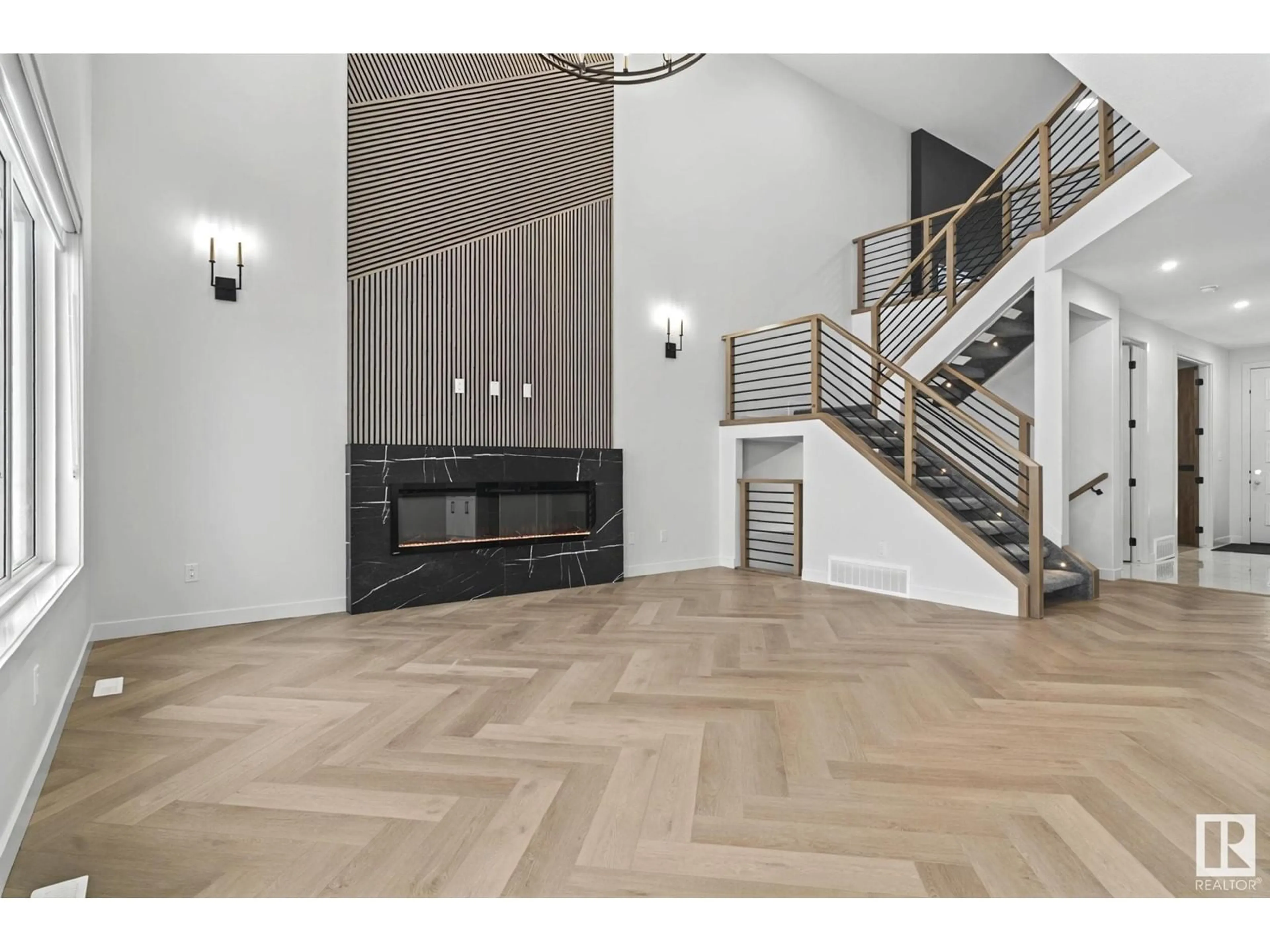 Indoor foyer, wood floors for 8731 MAYDAY LN SW SW, Edmonton Alberta T6X2L3