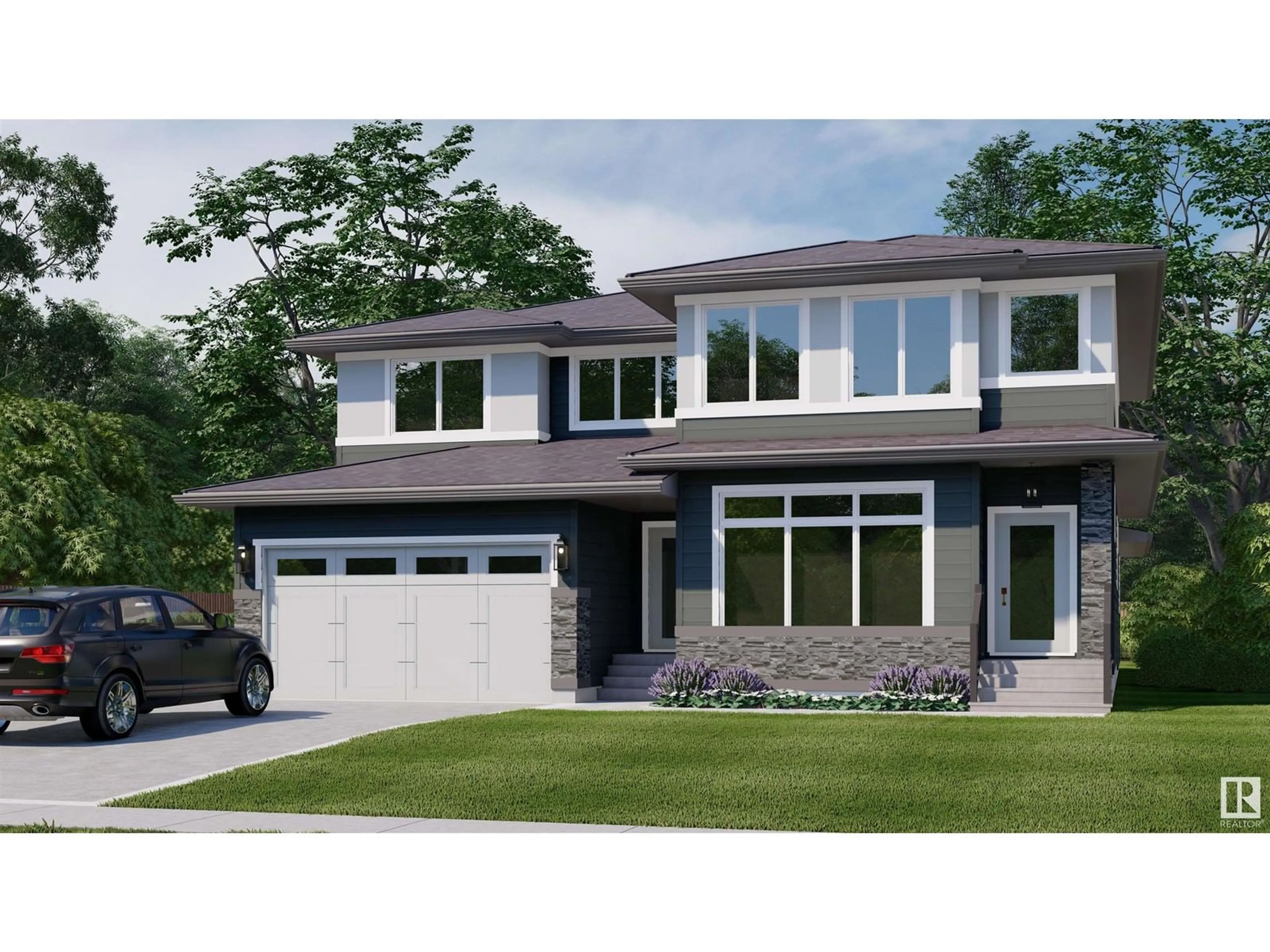 Frontside or backside of a home, cottage for 105 Newbury Ci, Sherwood Park Alberta T8B0C4