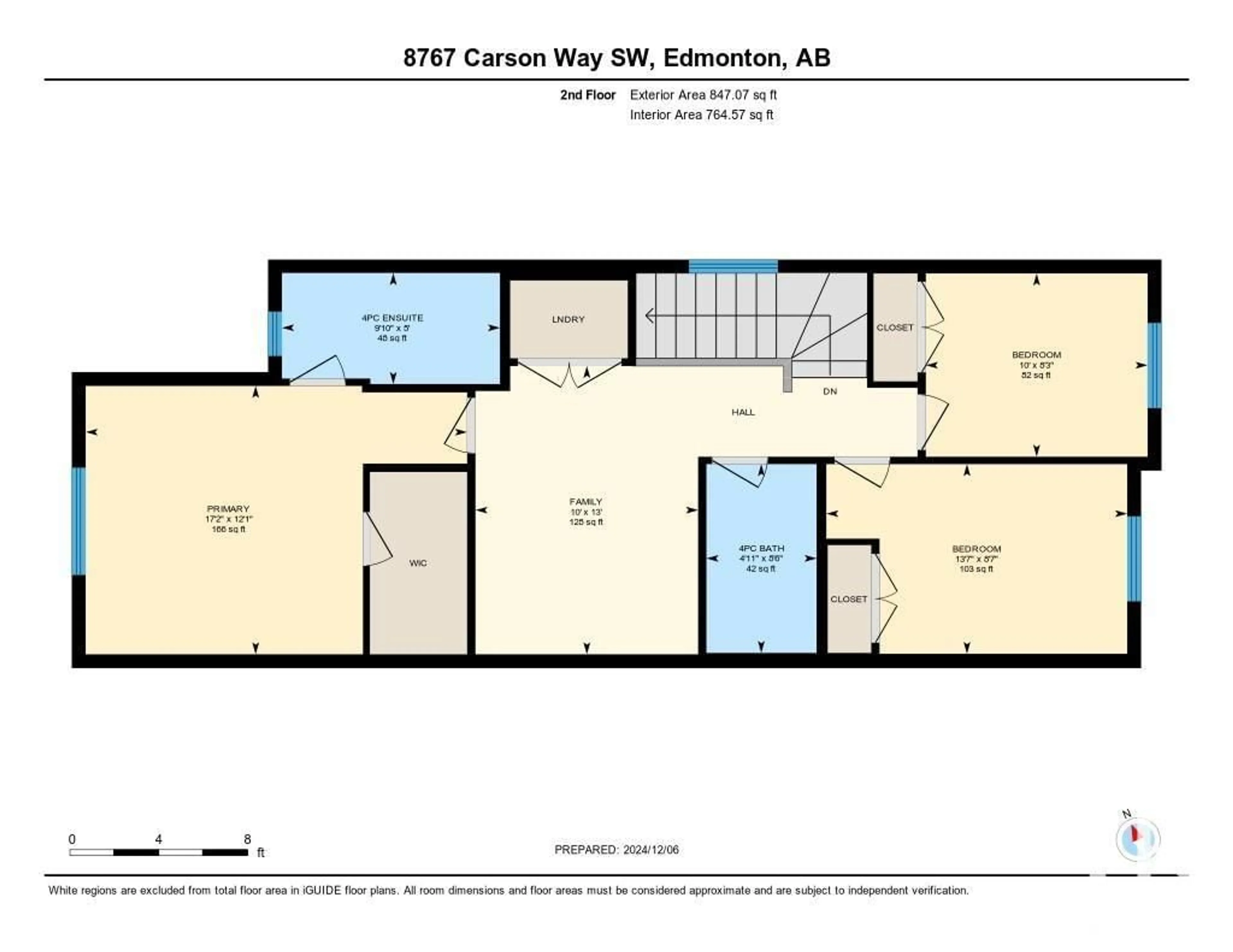 Floor plan for 8767 CARSON WY SW, Edmonton Alberta T6W4M3