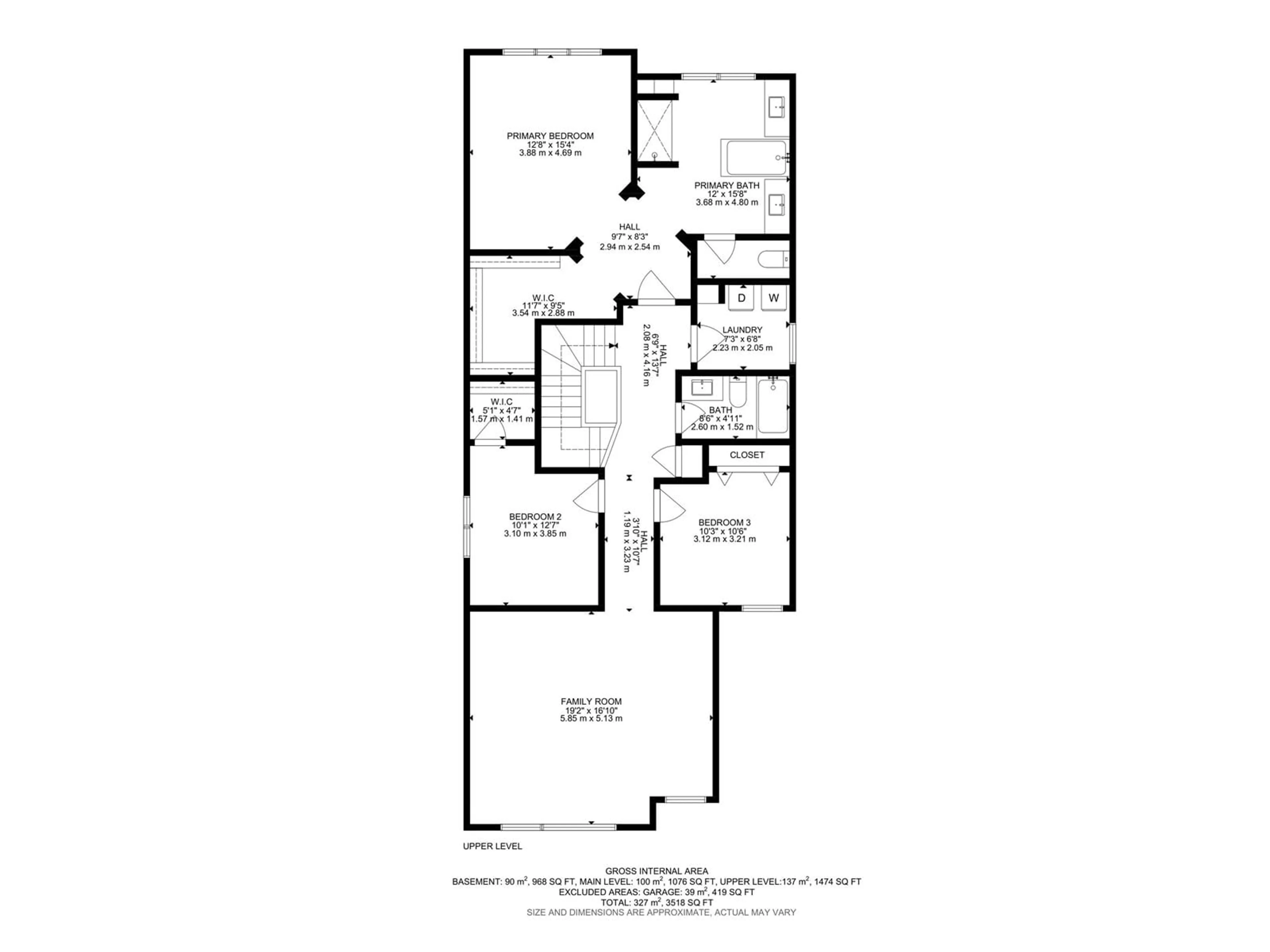 Floor plan for 2306 KELLY CI SW, Edmonton Alberta T6W3S3