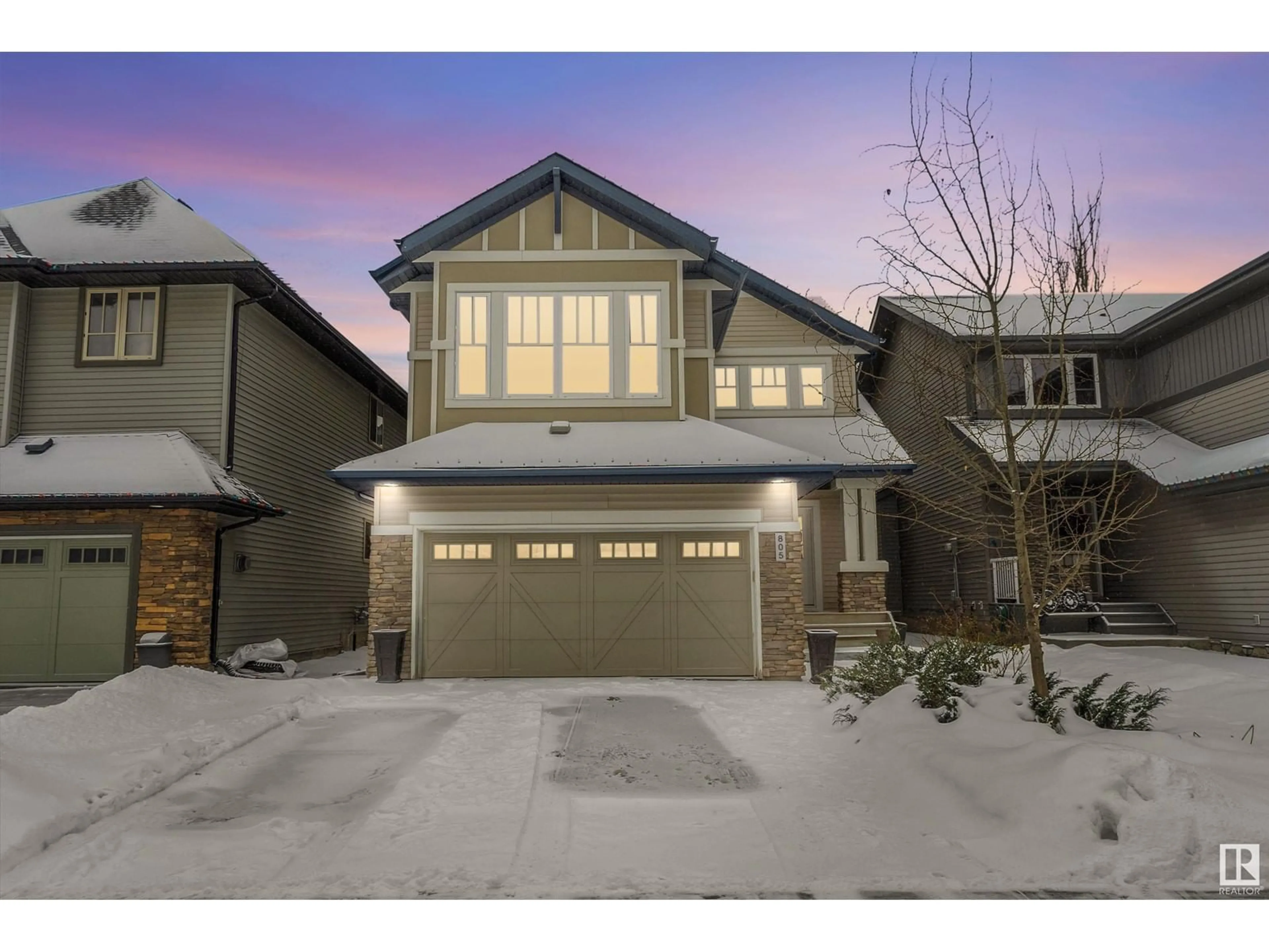 Frontside or backside of a home, the street view for 805 ARMITAGE WD SW, Edmonton Alberta T6W0H3