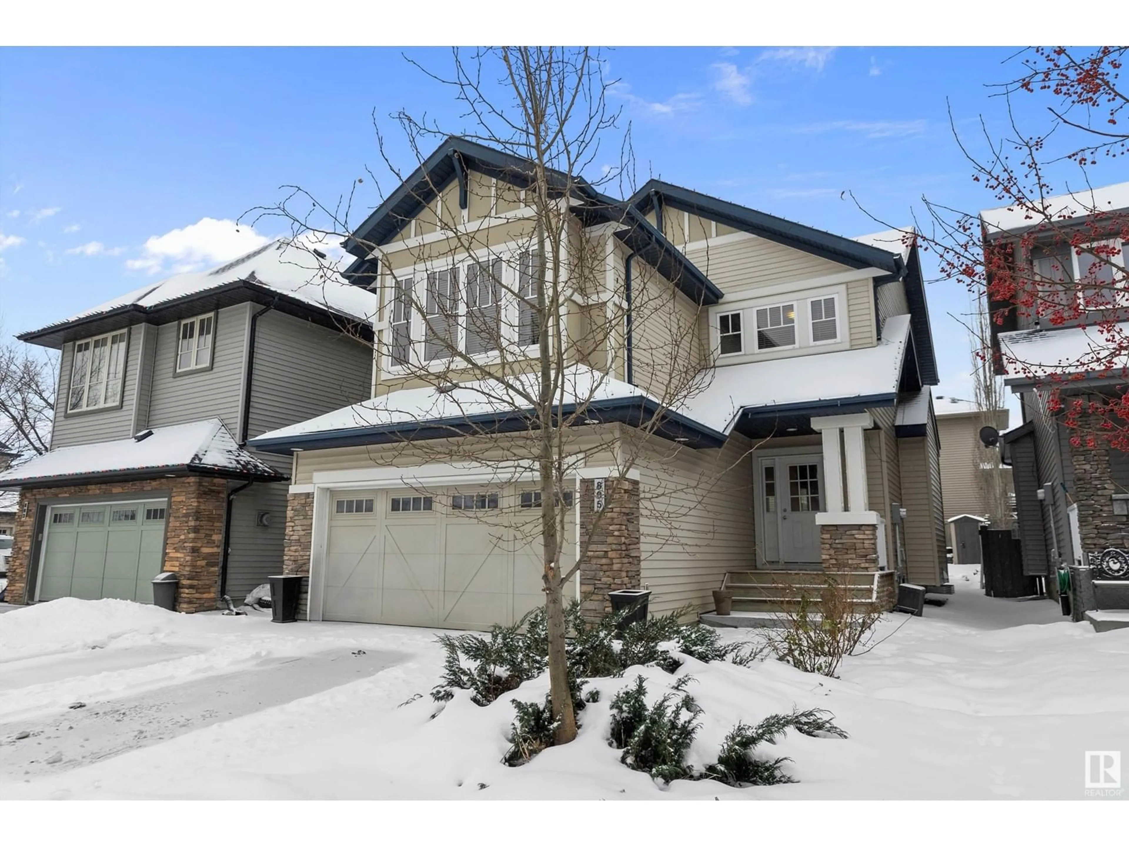 Frontside or backside of a home, the street view for 805 ARMITAGE WD SW, Edmonton Alberta T6W0H3