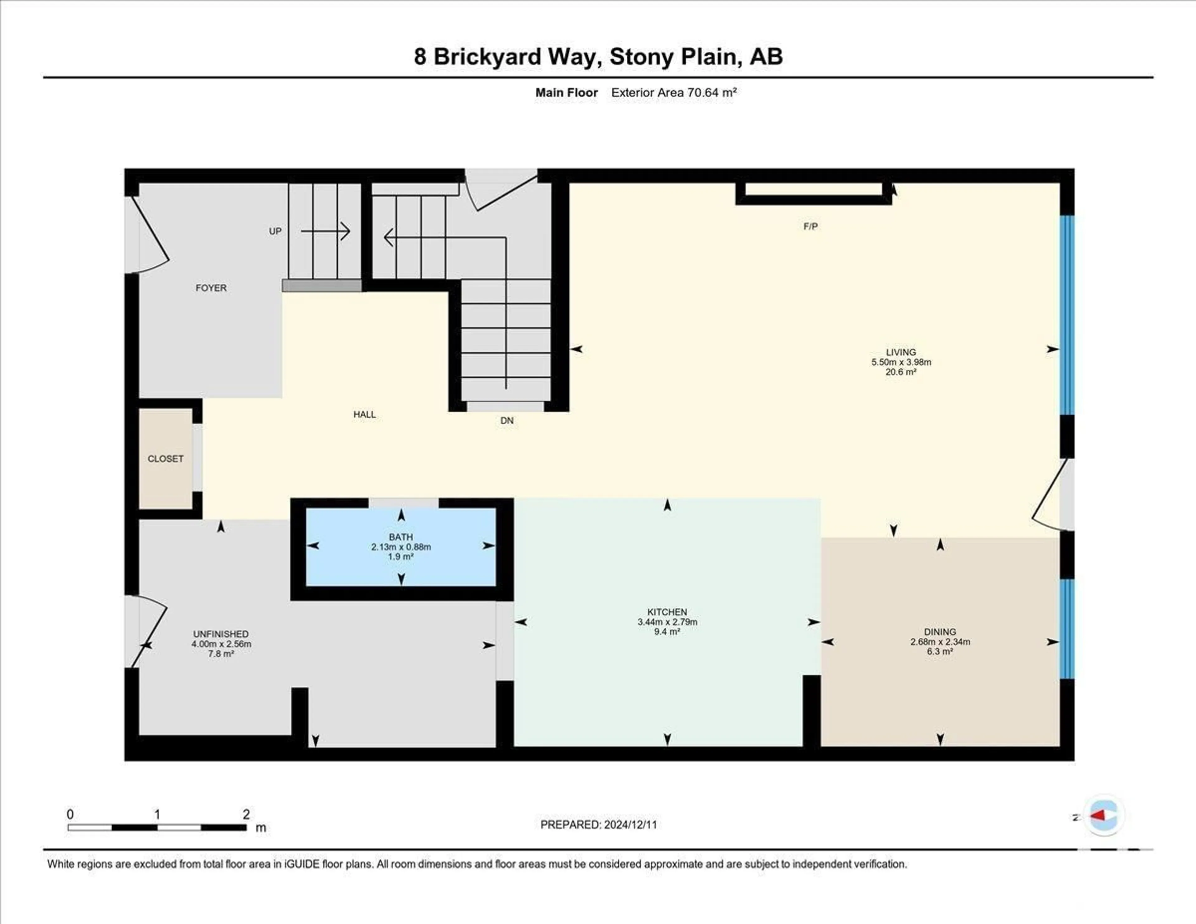 Floor plan for 8 BRICKYARD WY, Stony Plain Alberta T7Z0H9