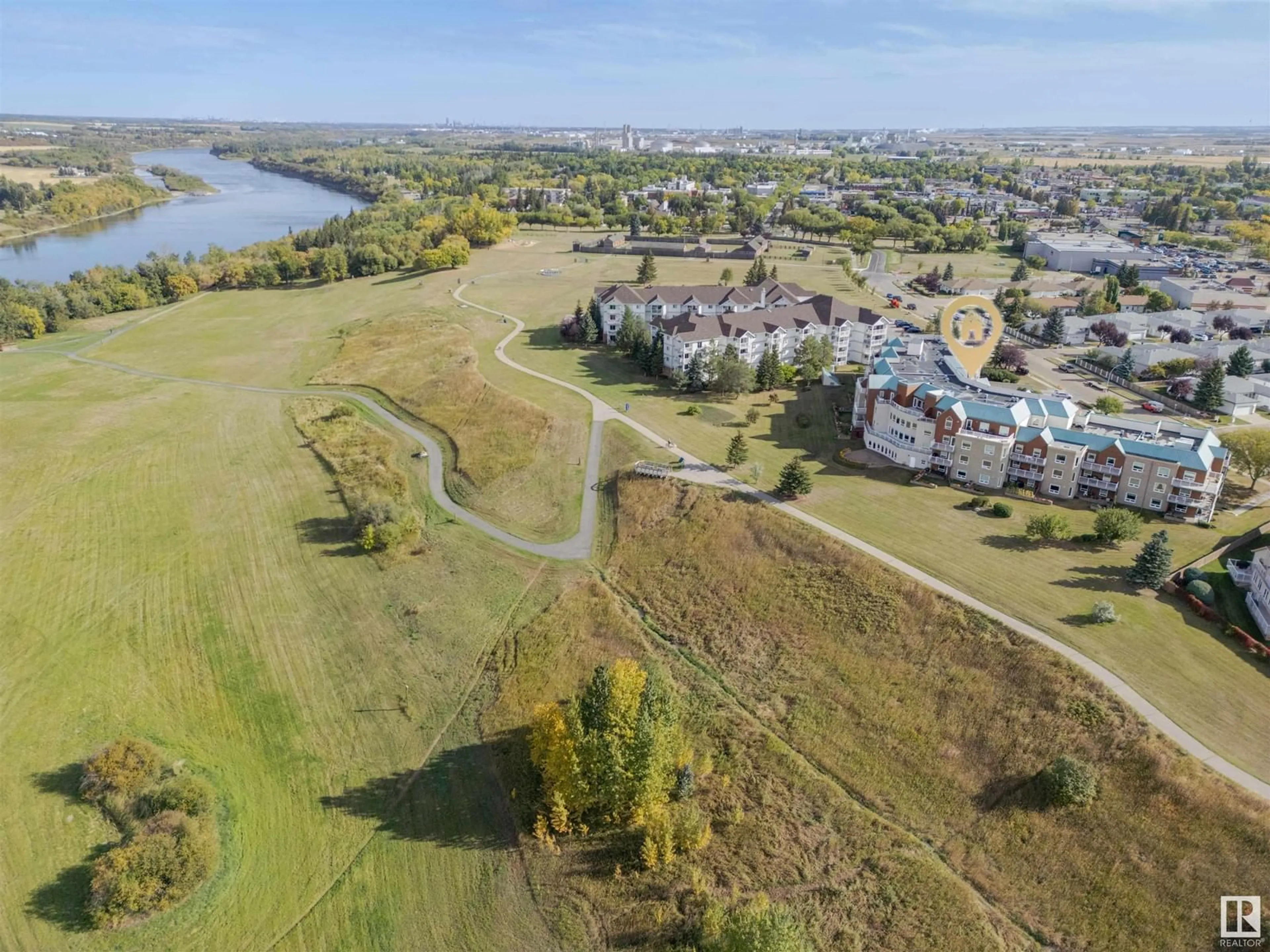 A pic from exterior of the house or condo, the view of lake or river for #212 9926 100 AV, Fort Saskatchewan Alberta T8L4E3