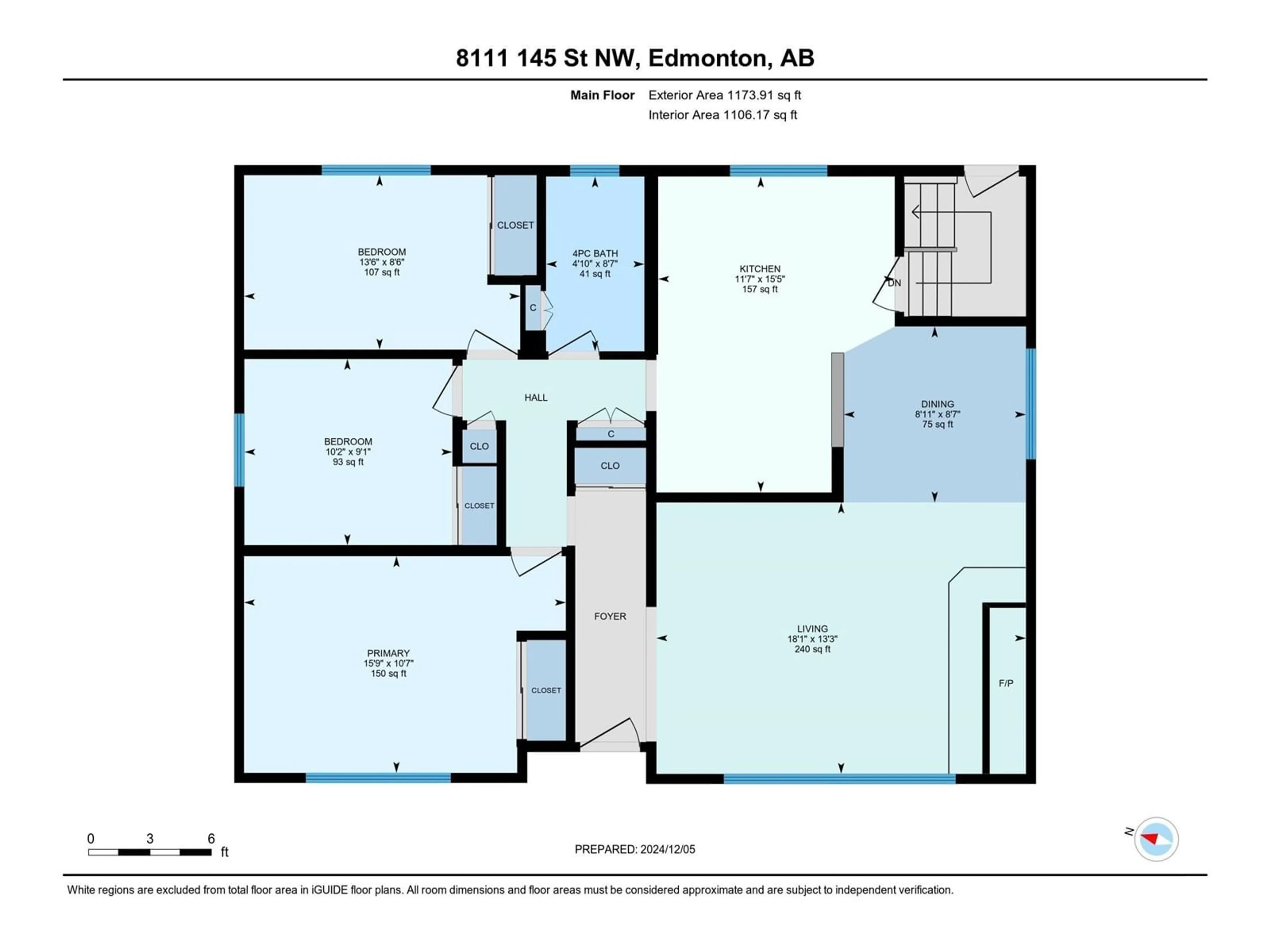 Floor plan for 8111 145 ST NW, Edmonton Alberta T5R0S8