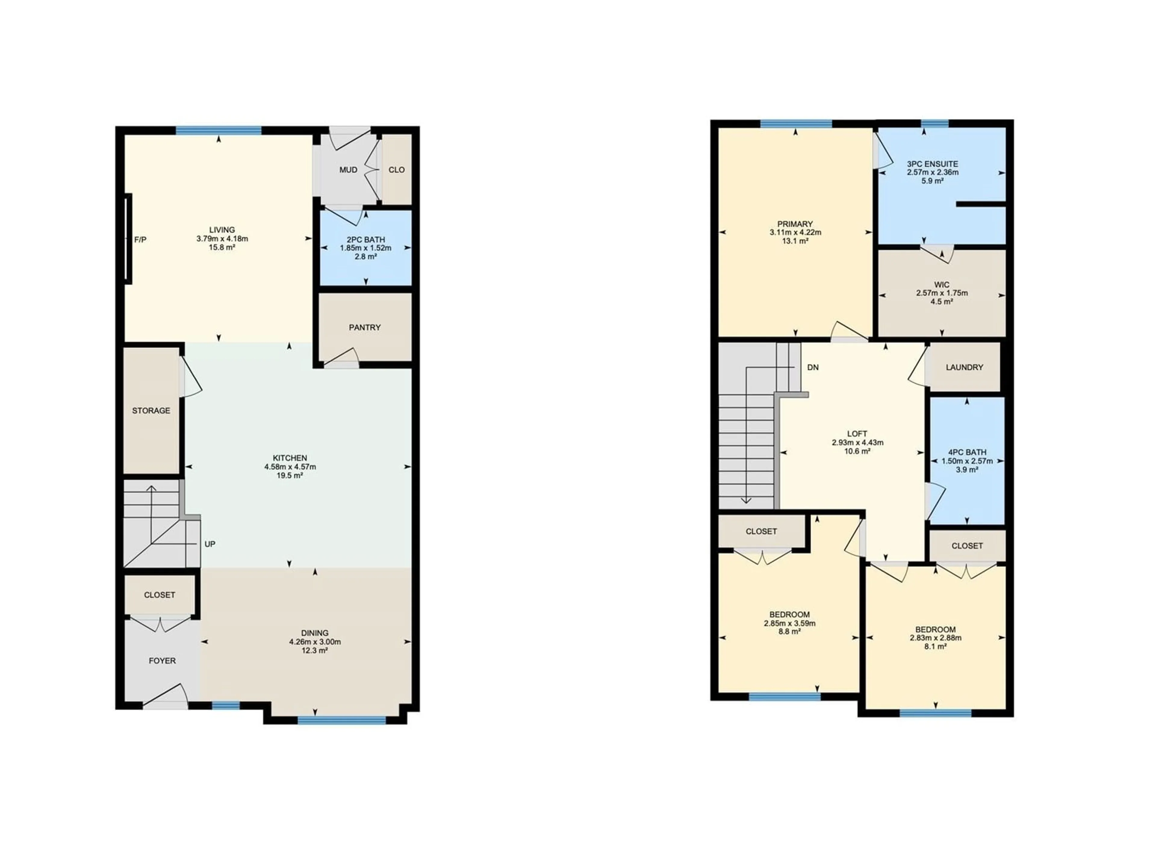 Floor plan for 9351 222 ST NW, Edmonton Alberta T5T7T1