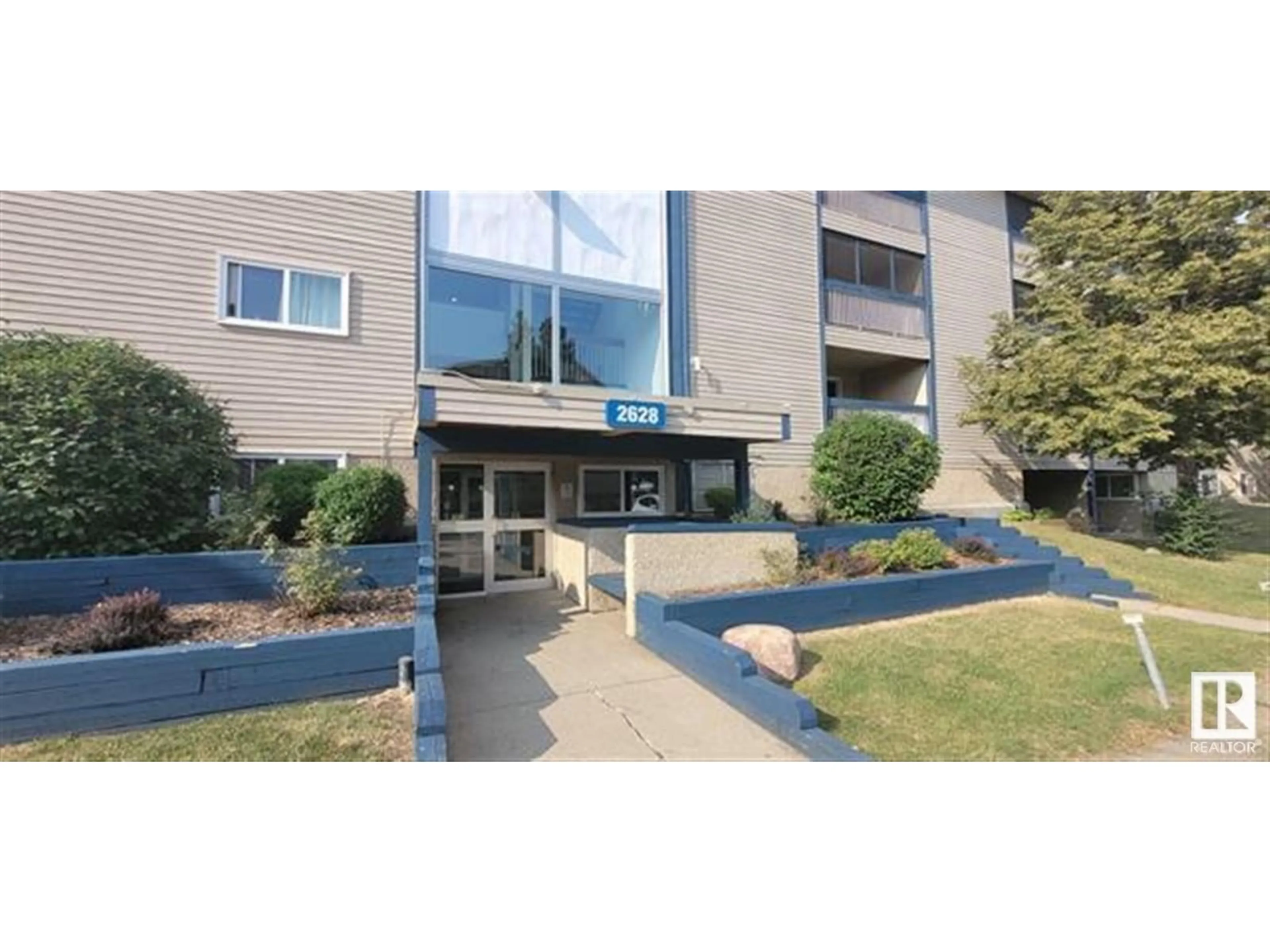 A pic from exterior of the house or condo, the front or back of building for #307 2628 Millwoods RD NW, Edmonton Alberta T6L5K8