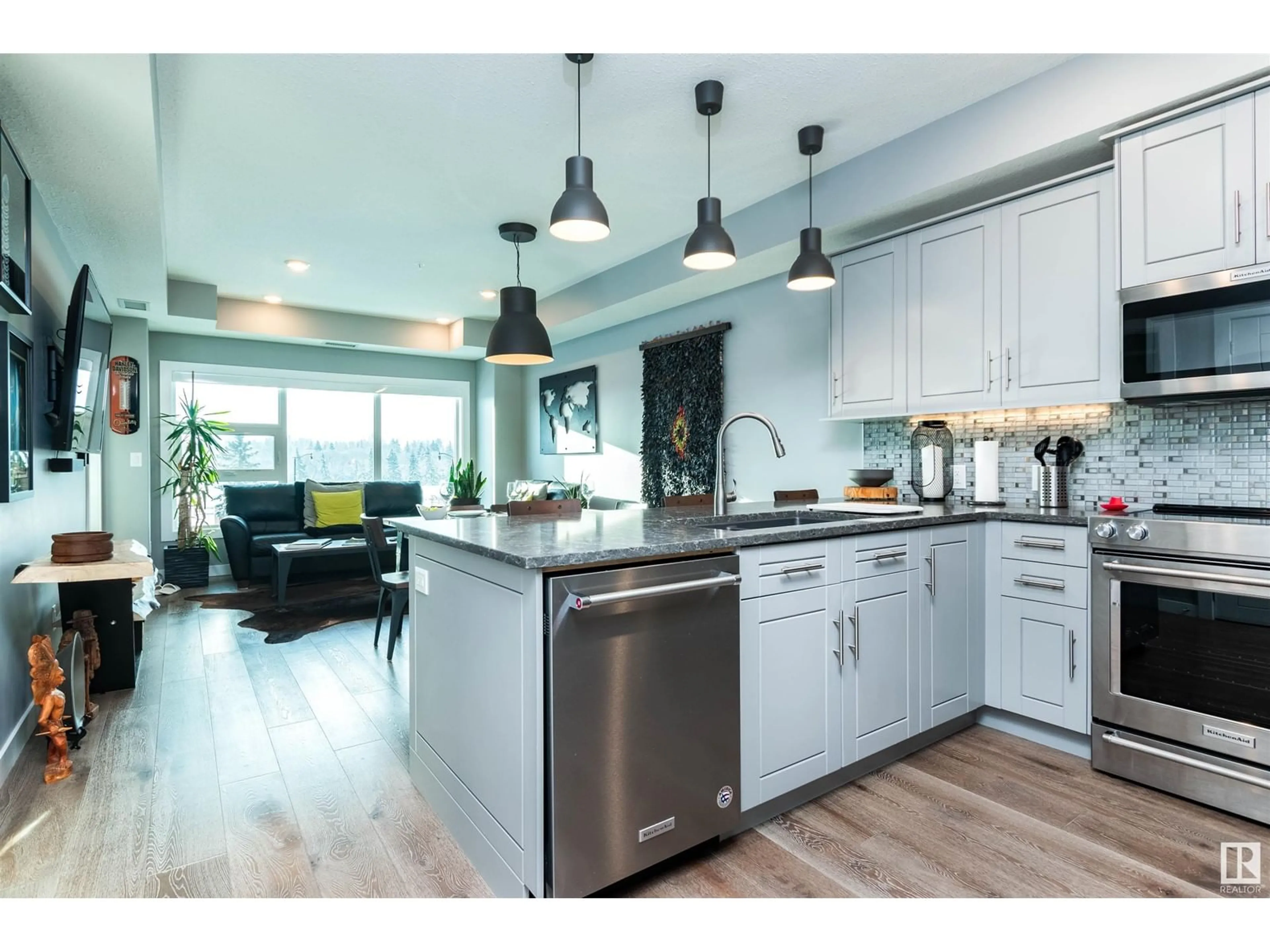 Open concept kitchen for #306 71 Festival WY, Sherwood Park Alberta T8A4Z1