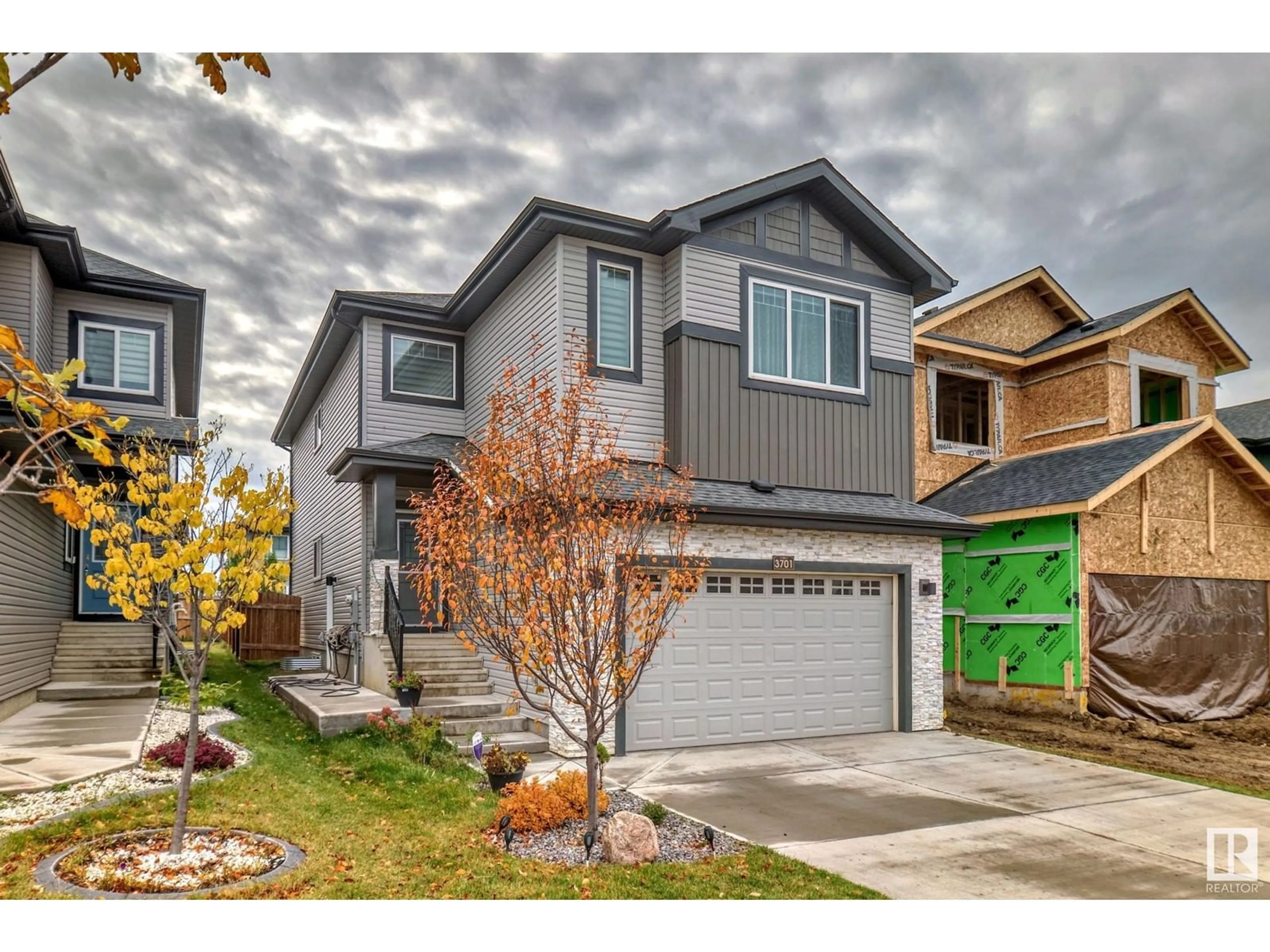 Frontside or backside of a home, the street view for 3701 46 AV, Beaumont Alberta T4X2W3