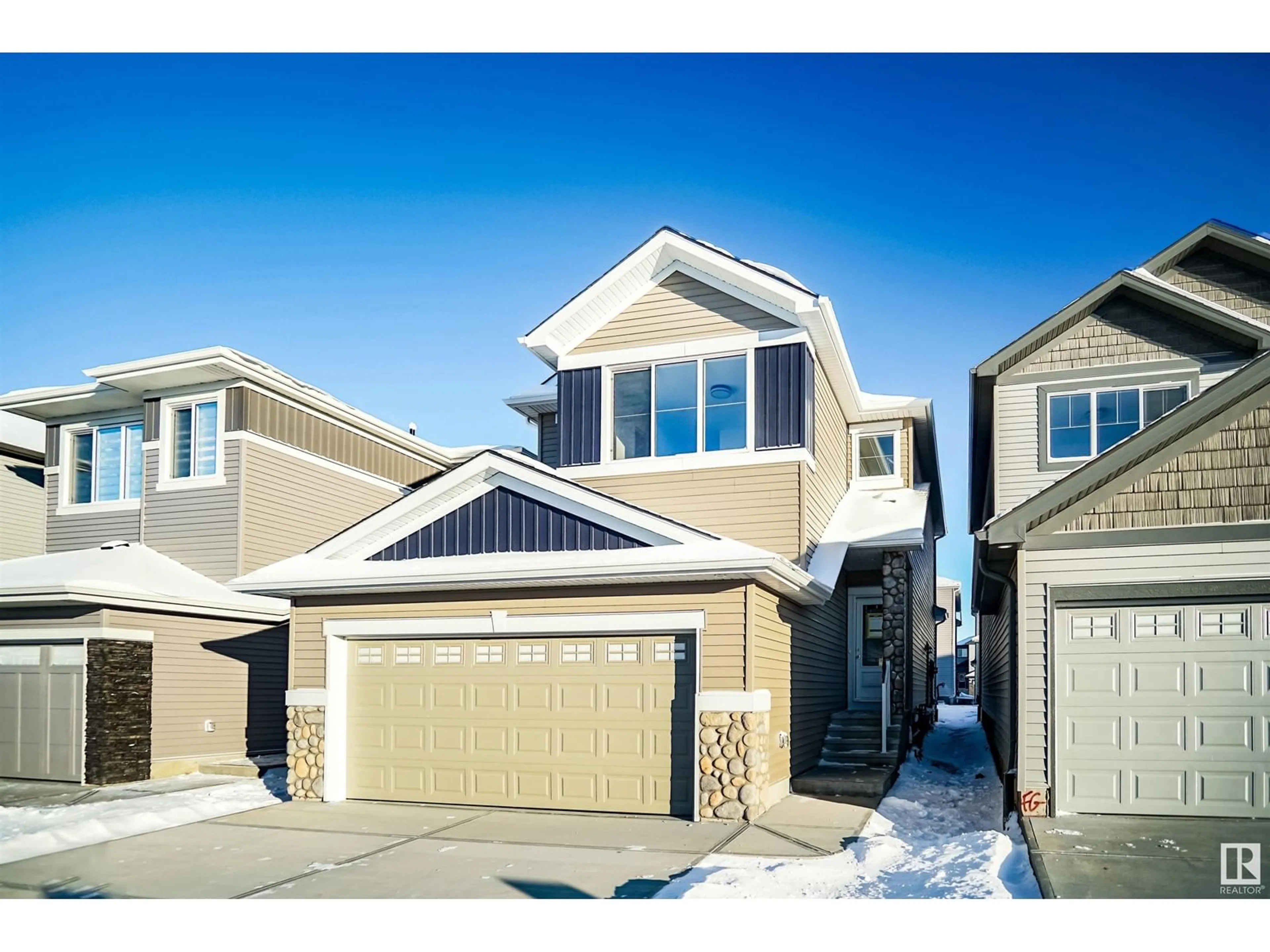 A pic from exterior of the house or condo, the street view for 9712 Carson PL SW, Edmonton Alberta T6W5P9