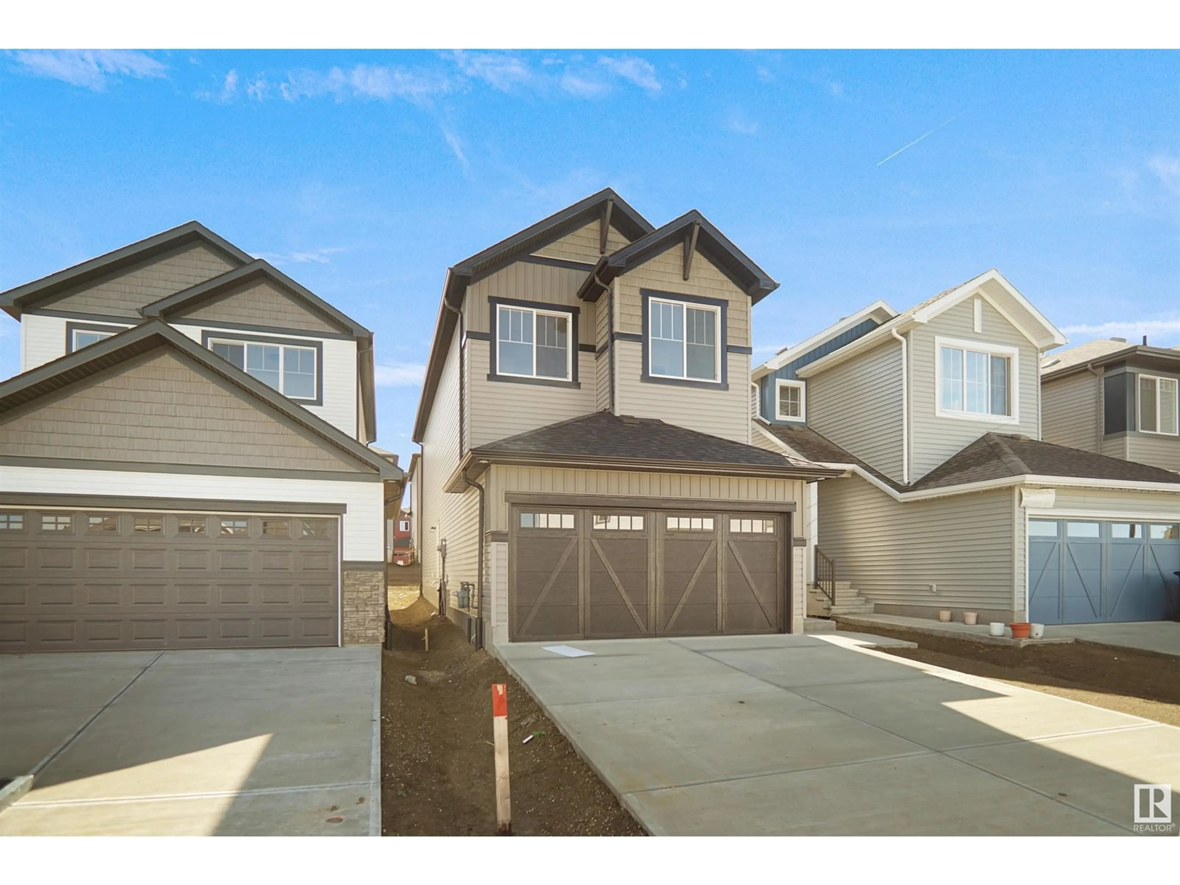 Frontside or backside of a home, the street view for 9706 Carson PL SW, Edmonton Alberta T6W5P9