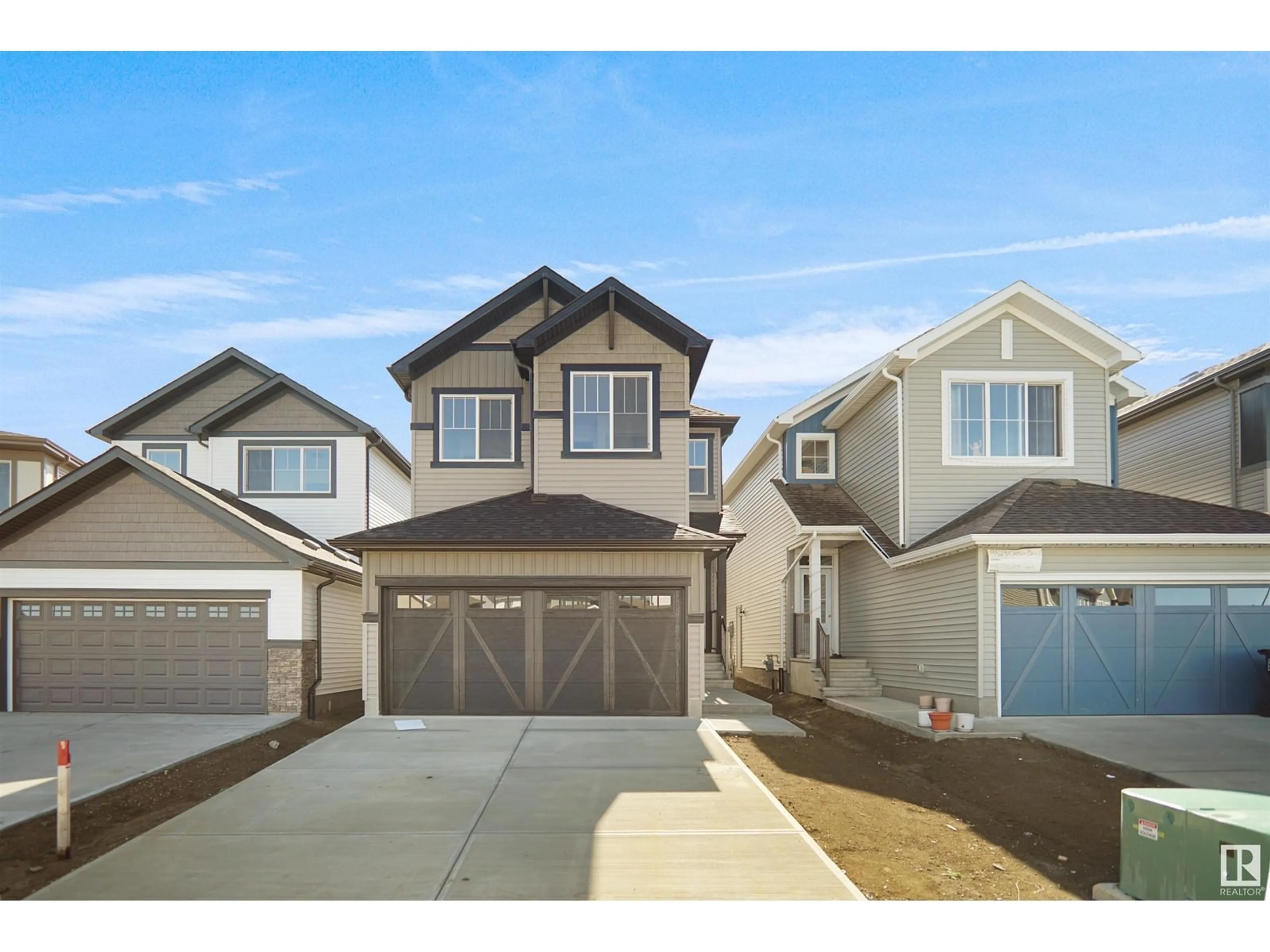 Frontside or backside of a home, the street view for 9706 Carson PL SW, Edmonton Alberta T6W5P9