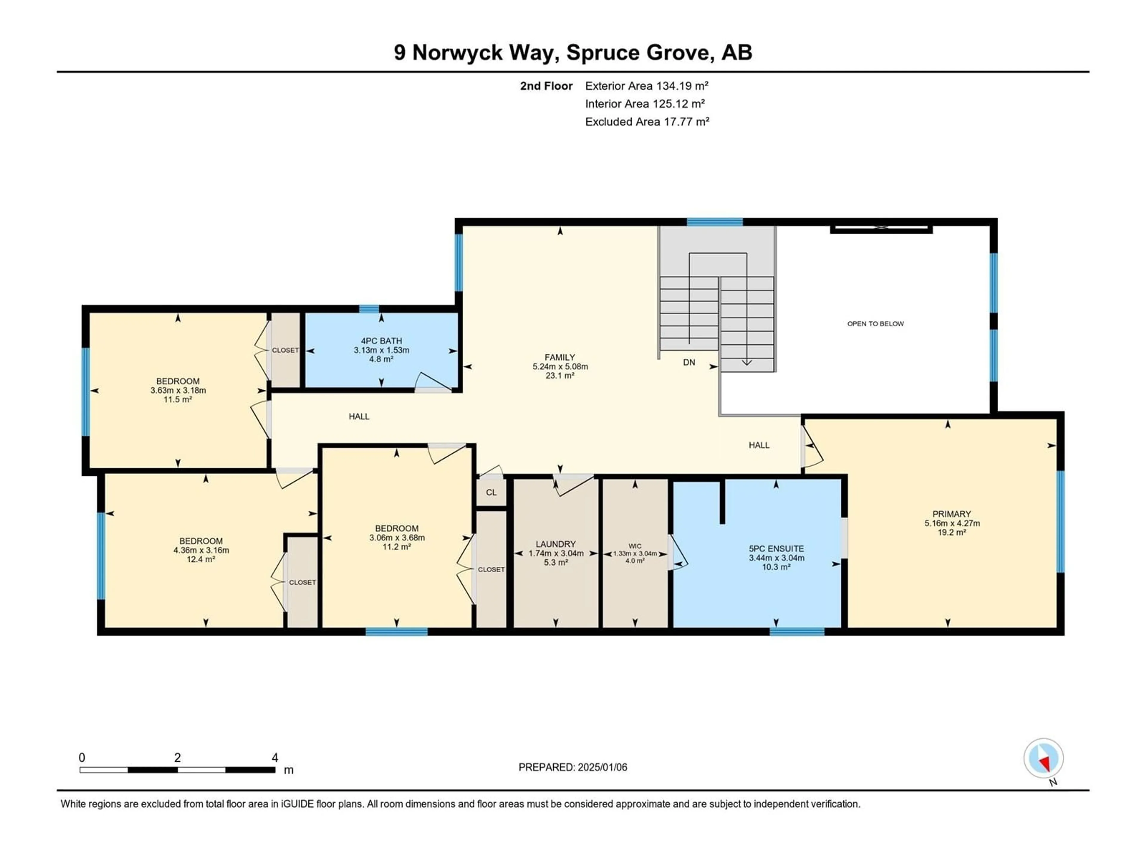 Floor plan for 9 Norwyck WY, Spruce Grove Alberta T7X3M1