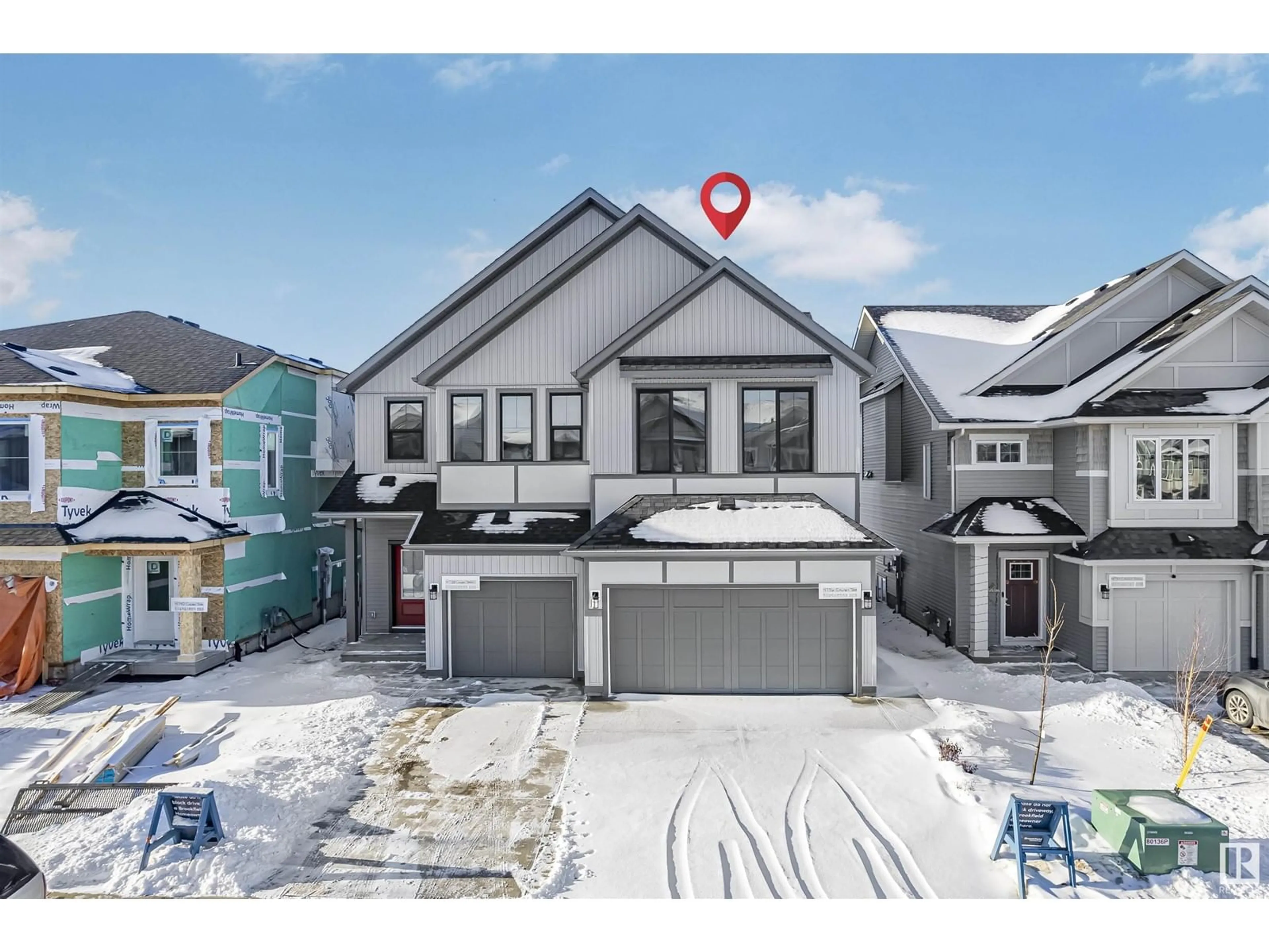 Frontside or backside of a home, the street view for 4736 CAWSEY TC SW, Edmonton Alberta T6W4M5