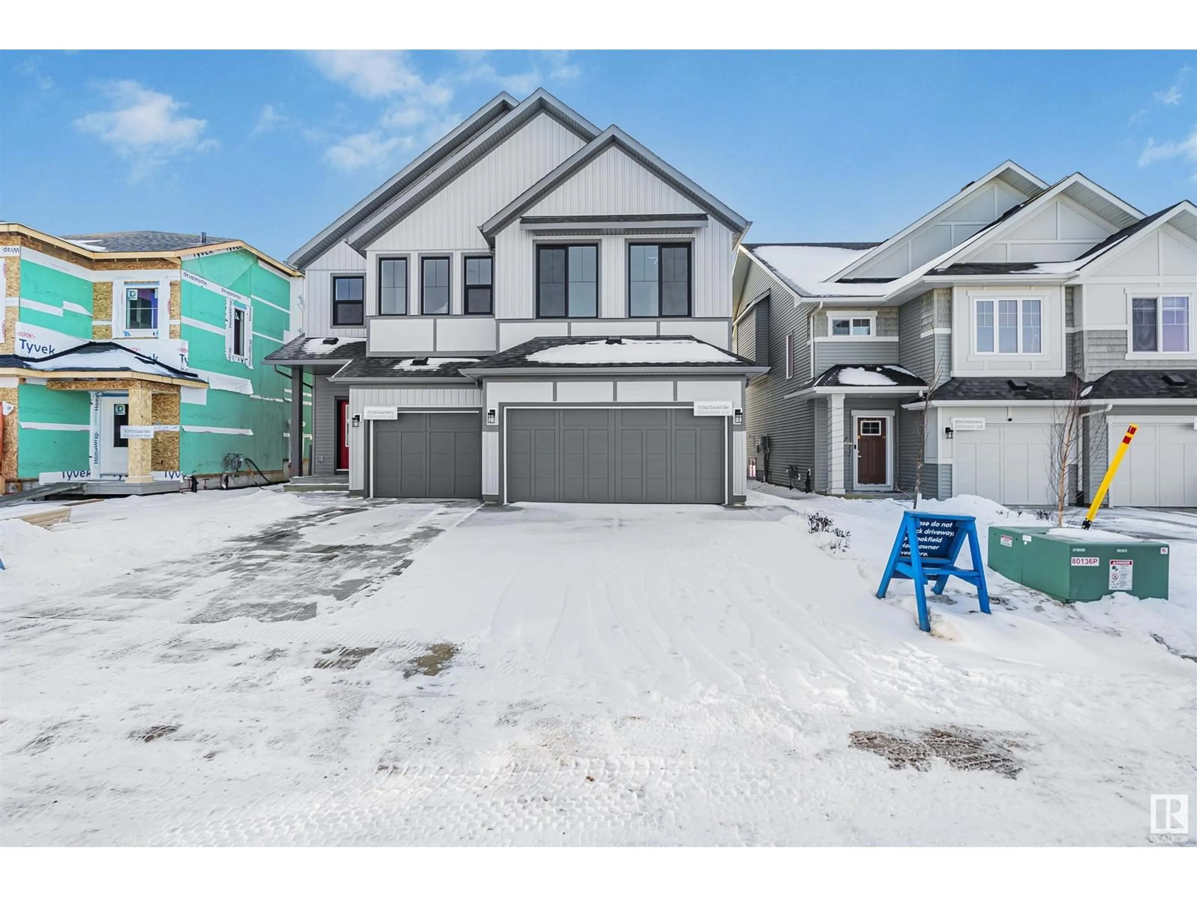 Frontside or backside of a home, the street view for 4736 CAWSEY TC SW, Edmonton Alberta T6W4M5