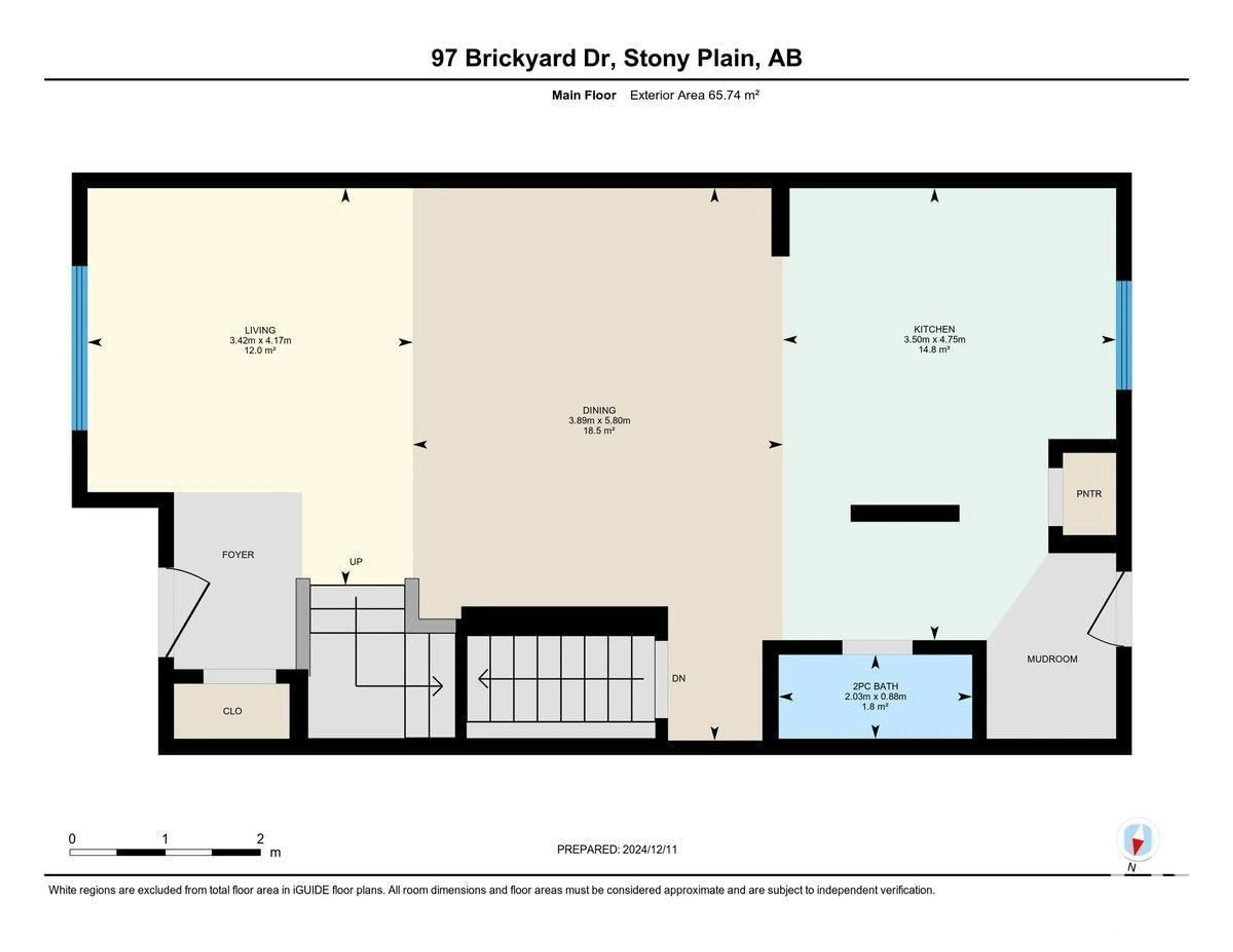 Floor plan for 97 BRICKYARD DR, Stony Plain Alberta T7Z1C3