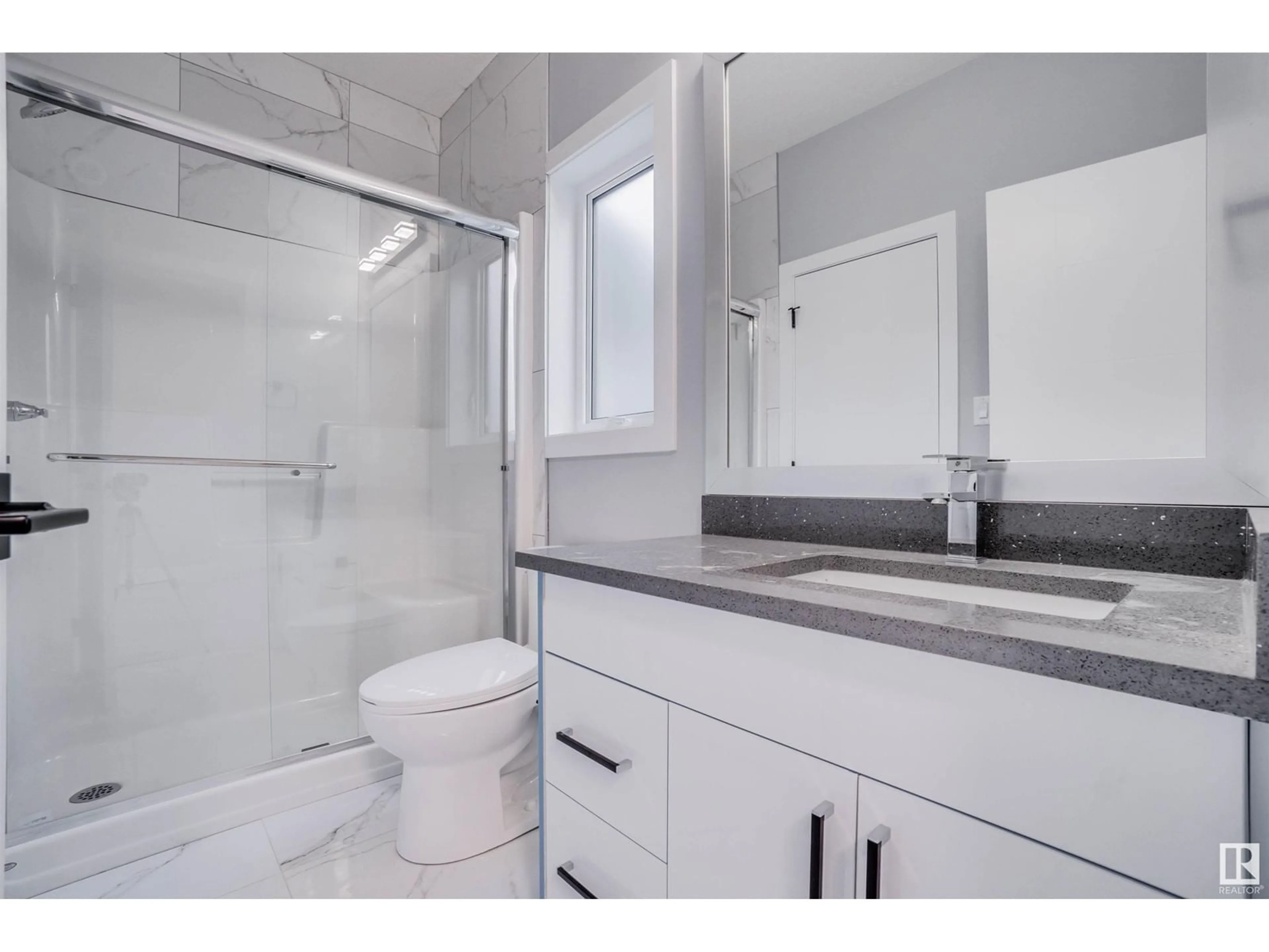 Standard bathroom, wood floors for 110 EDGEWATER CI, Leduc Alberta T9E1K5