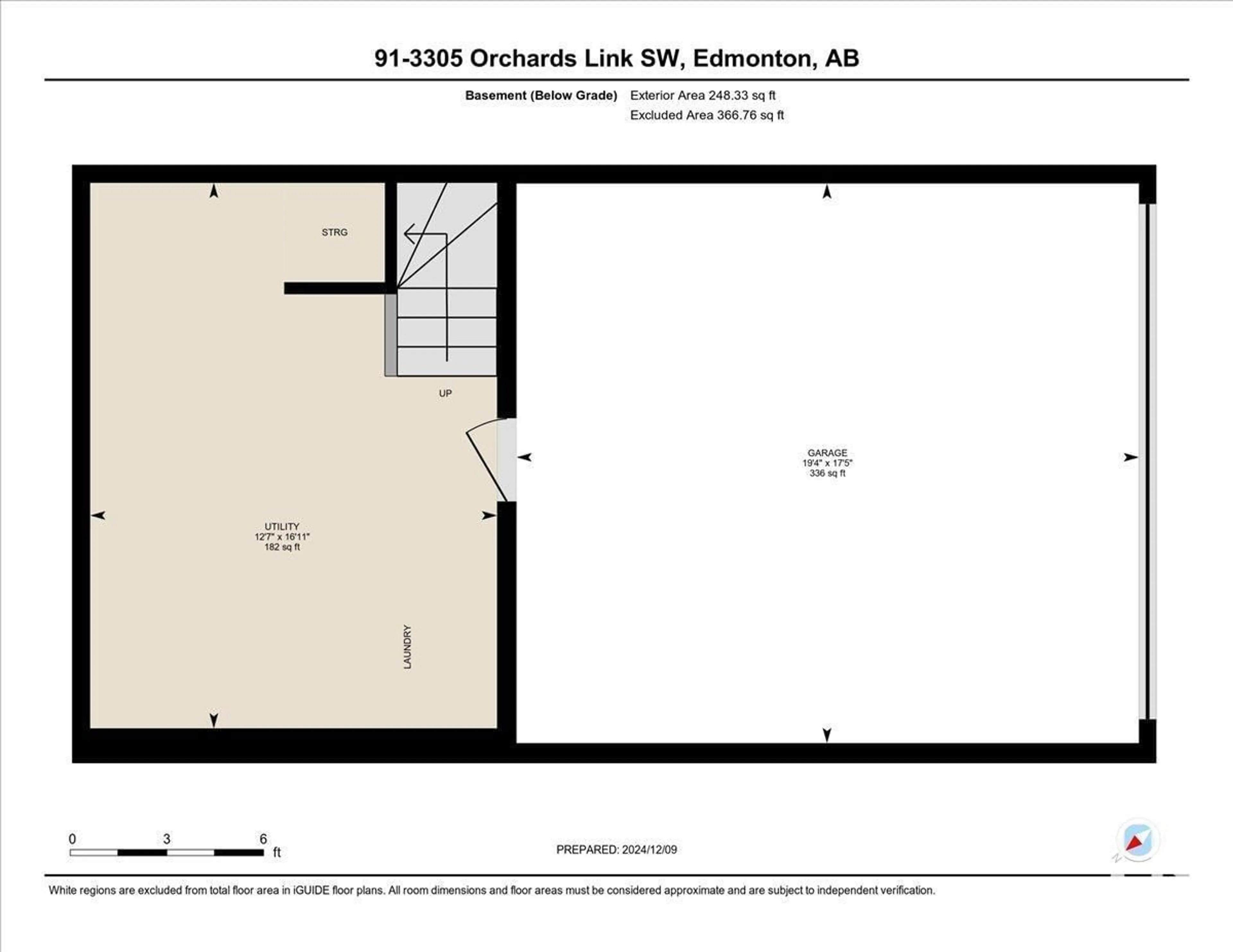 Floor plan for #91 3305 ORCHARDS LINK LI SW, Edmonton Alberta T6X2H1