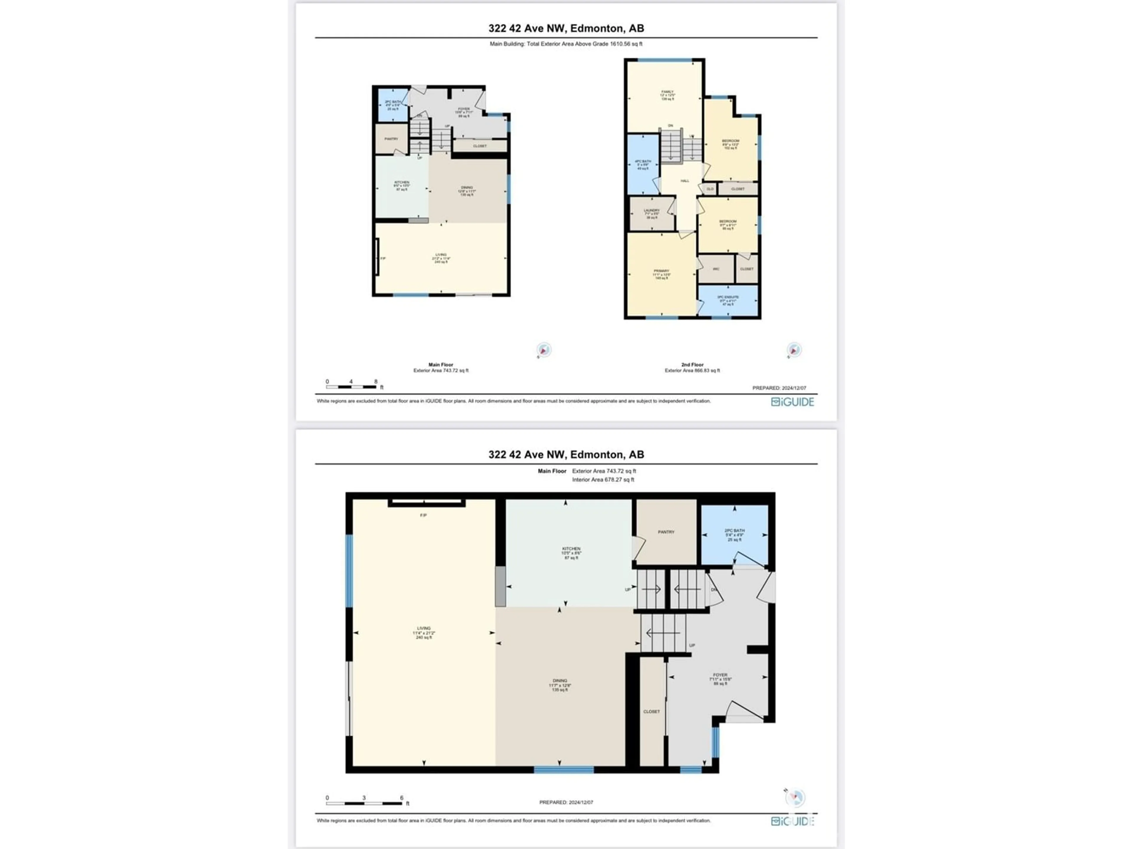 Floor plan for 322 42 Ave nw NW, Edmonton Alberta T6T1B3