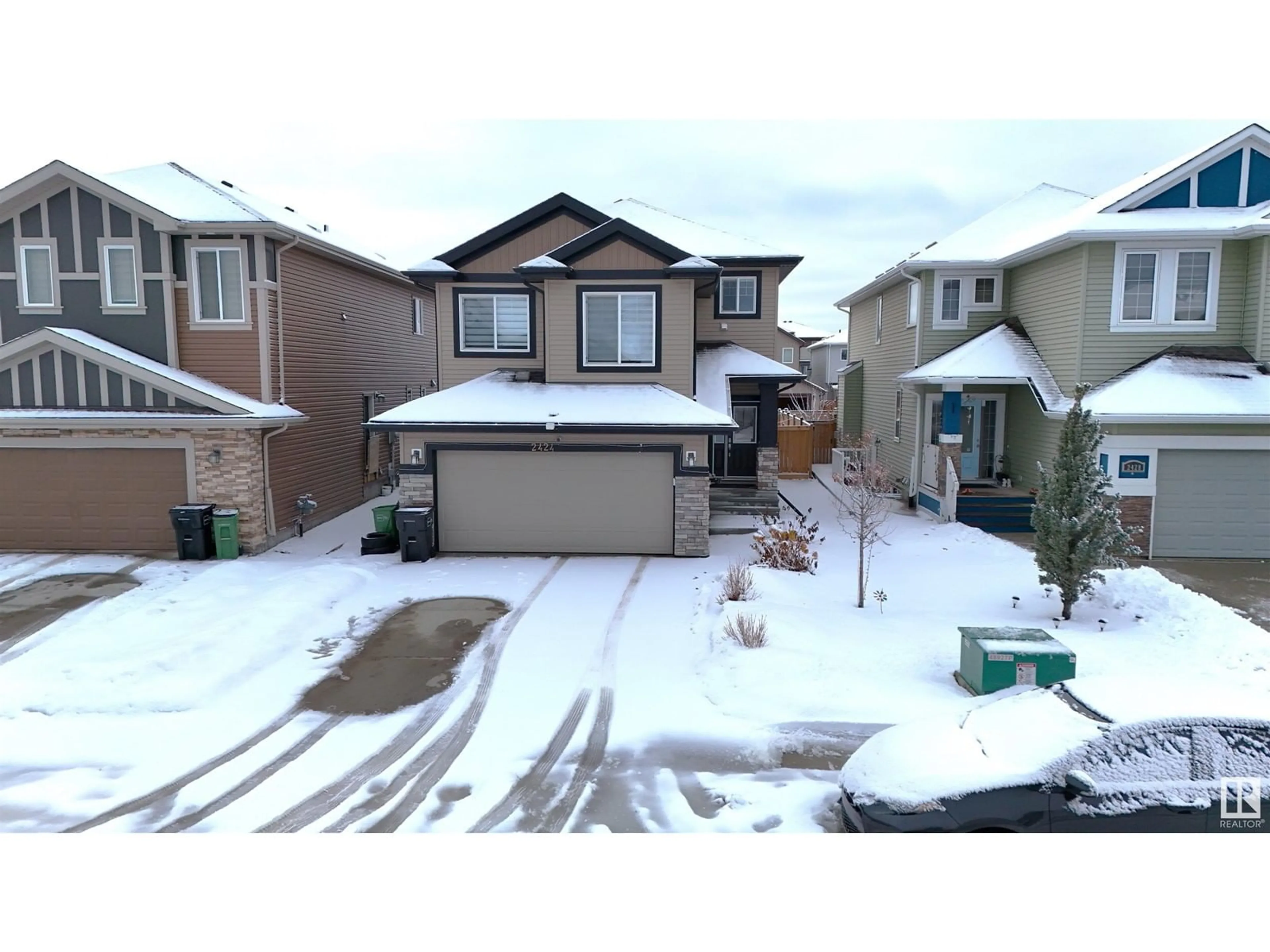 Frontside or backside of a home, the street view for 2424 13 street NW NW, Edmonton Alberta T6T2E4