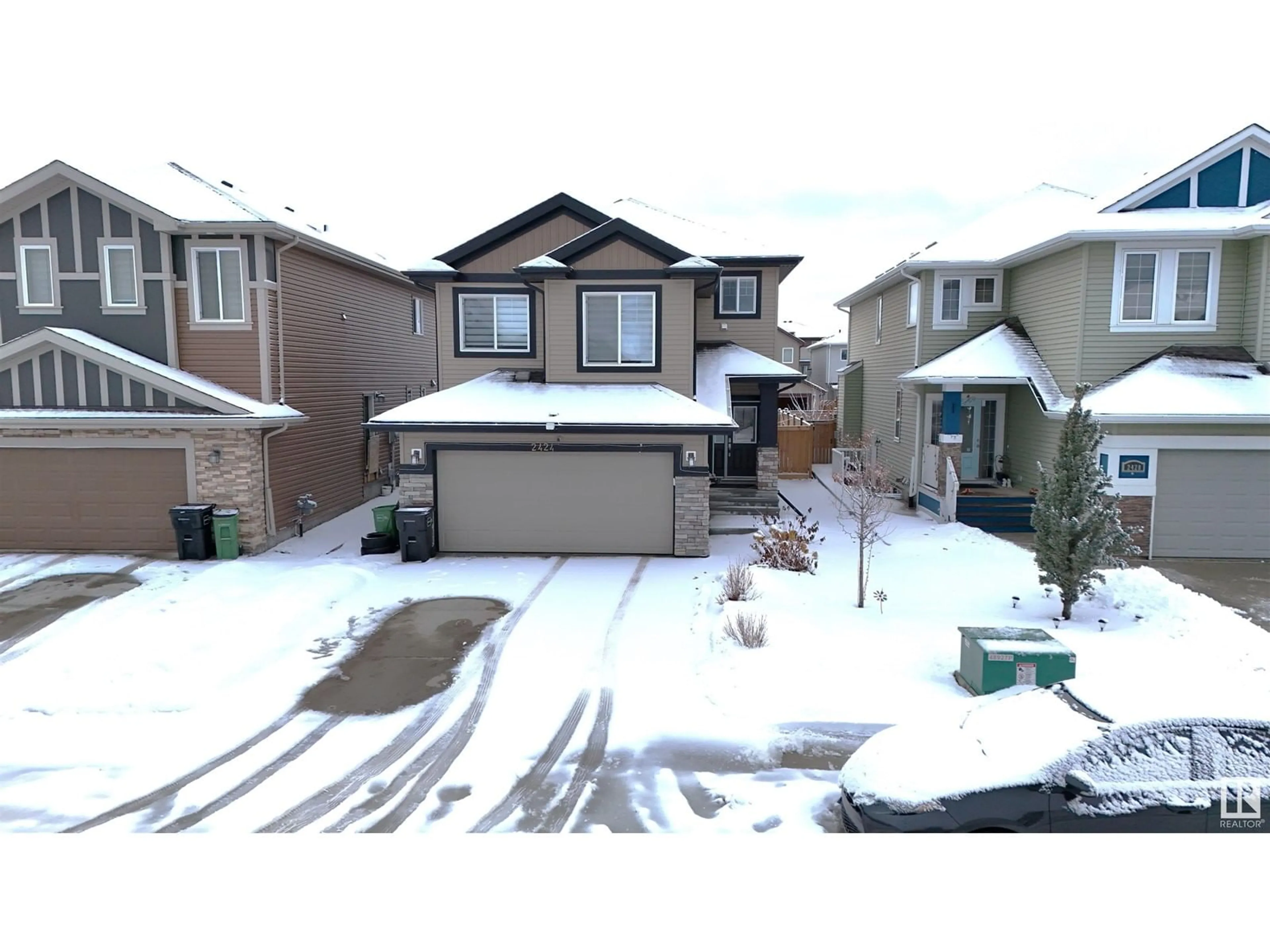 Frontside or backside of a home, the street view for 2424 13 street NW NW, Edmonton Alberta T6T2E4