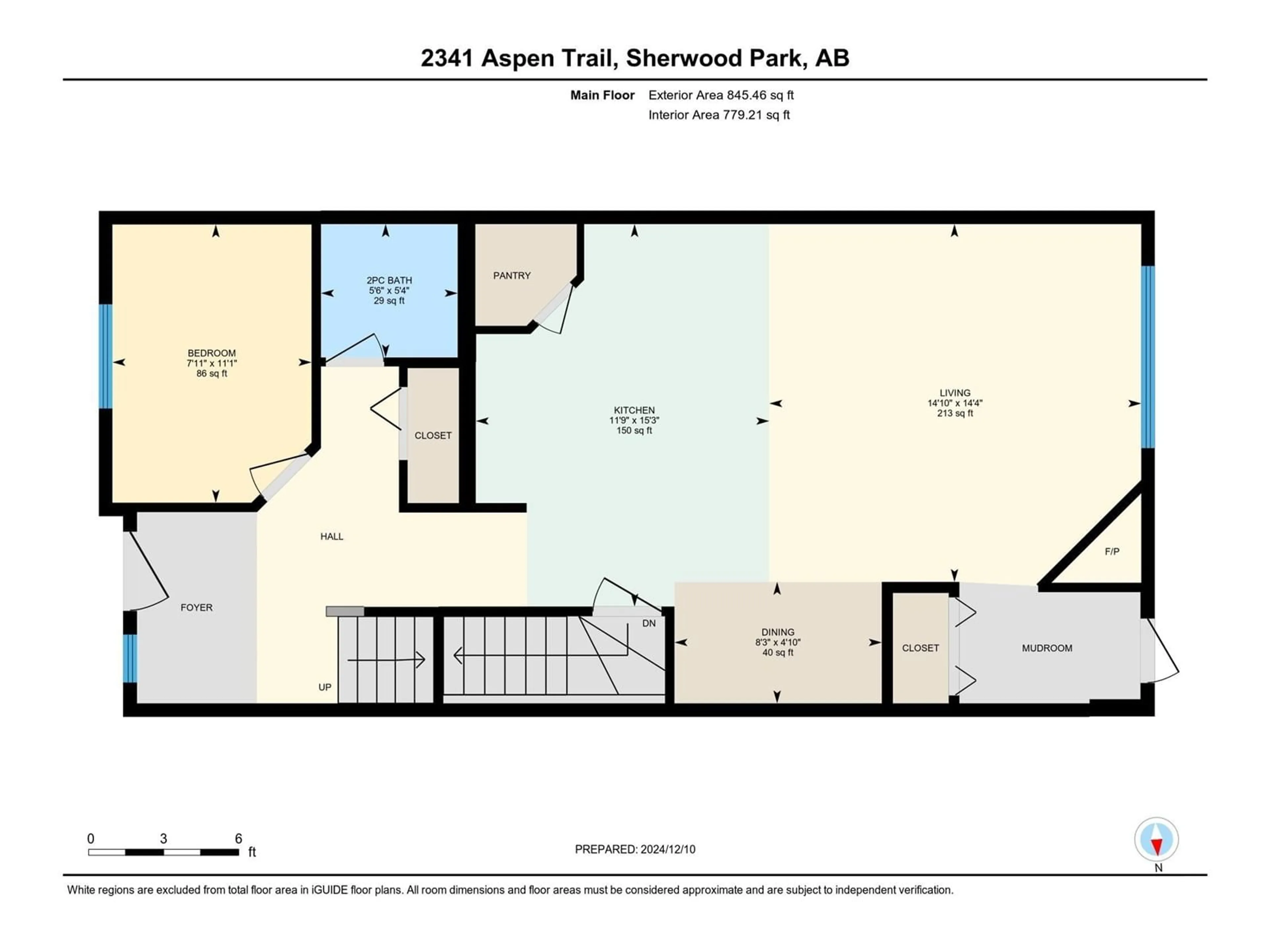 Floor plan for 2341 ASPEN TR, Sherwood Park Alberta T8H0G3