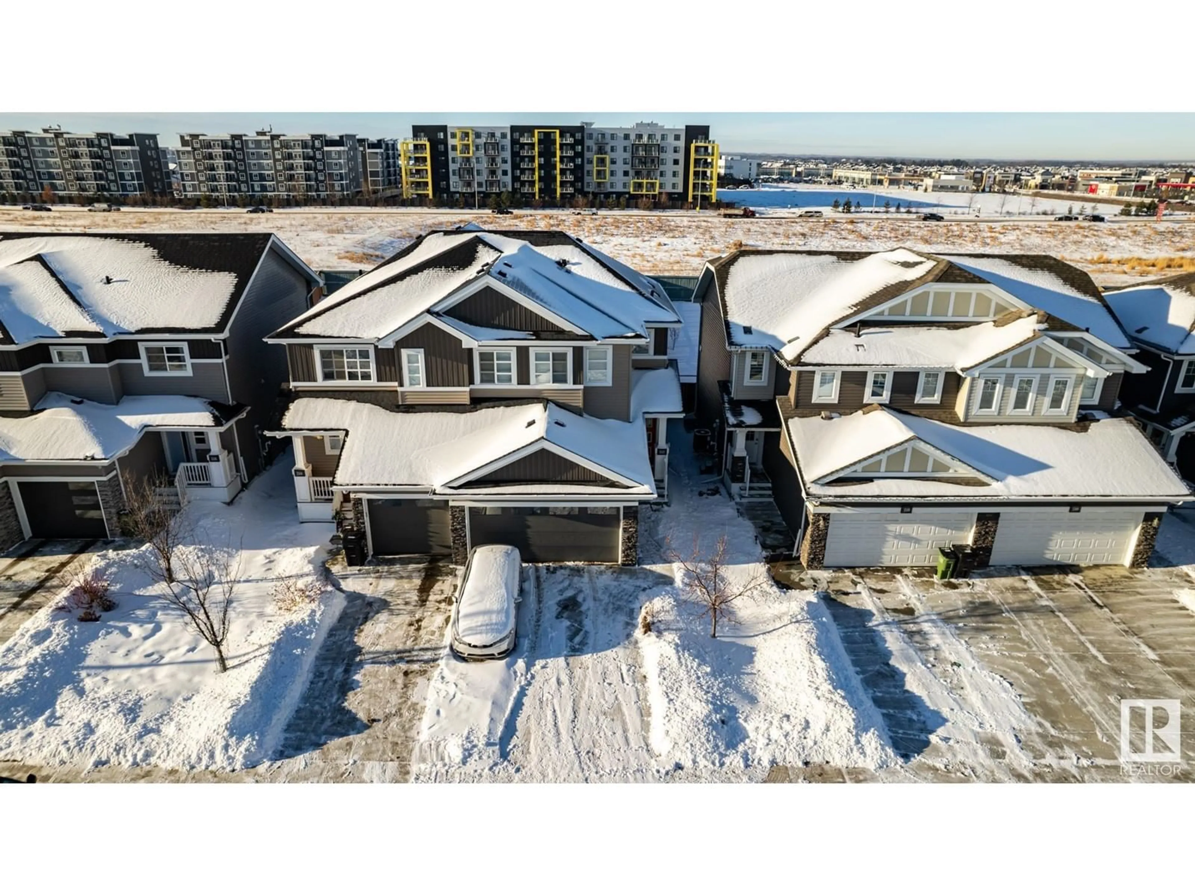 A pic from outside/outdoor area/front of a property/back of a property/a pic from drone, water/lake/river/ocean view for 1512 169 ST SW, Edmonton Alberta T6W1H2