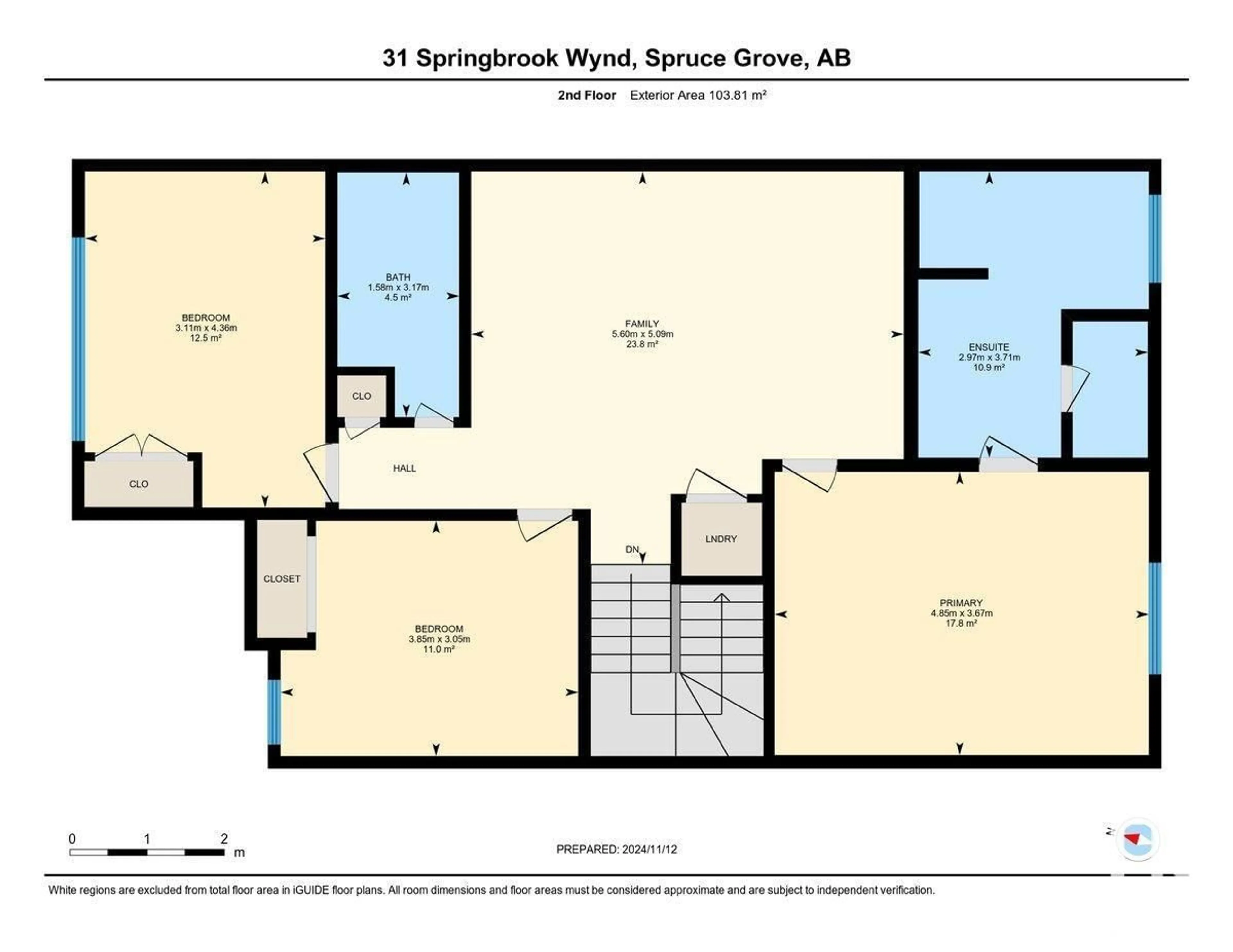 Floor plan for 31 SPRINGBROOK WD, Spruce Grove Alberta T7X0E7